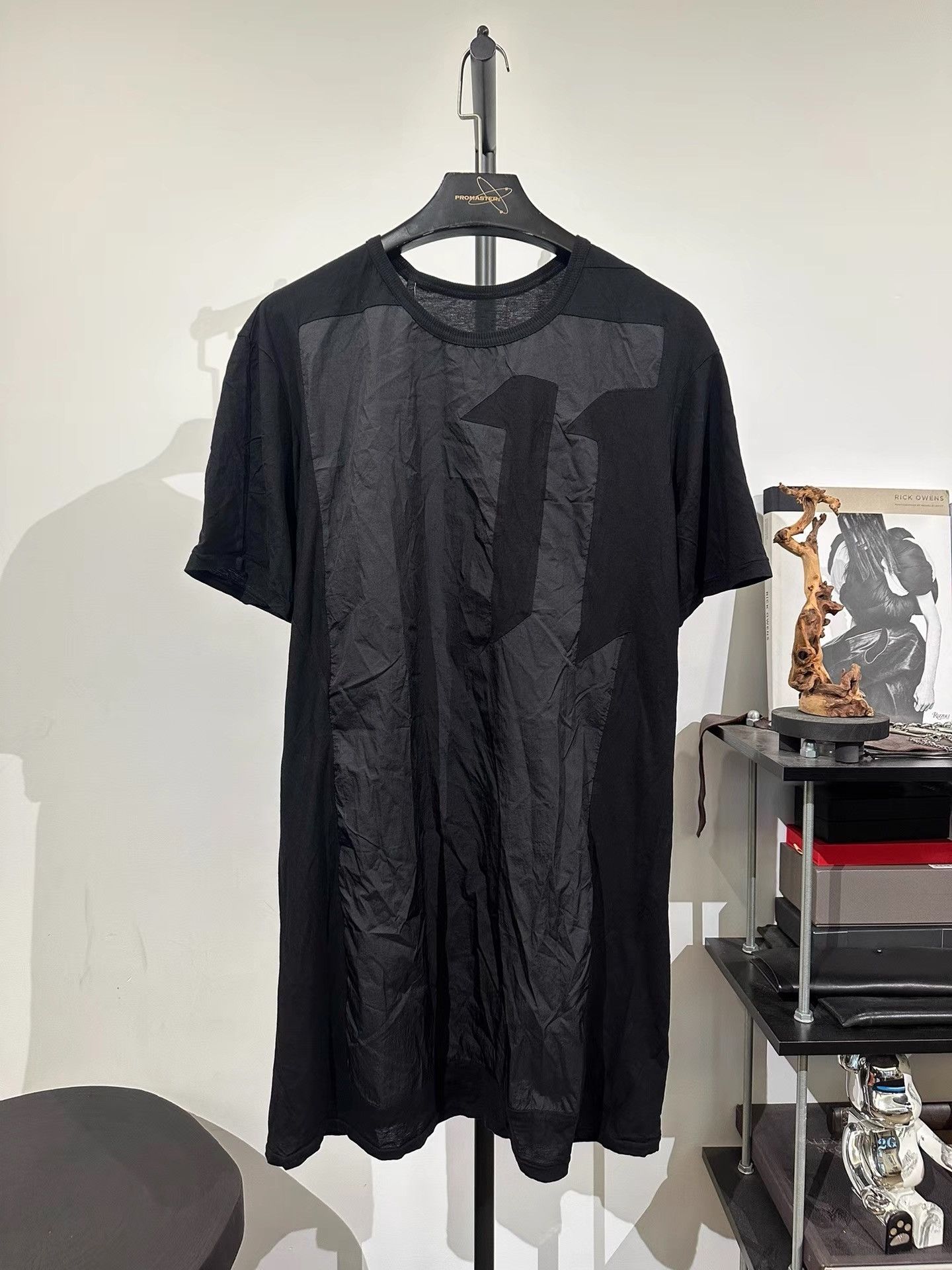 11 By Boris Bidjan Saberi 11by BBS Nylon Panel T-Shirt K35 Size XS / US 0-2 / IT 36-38 - 1 Thumbnail