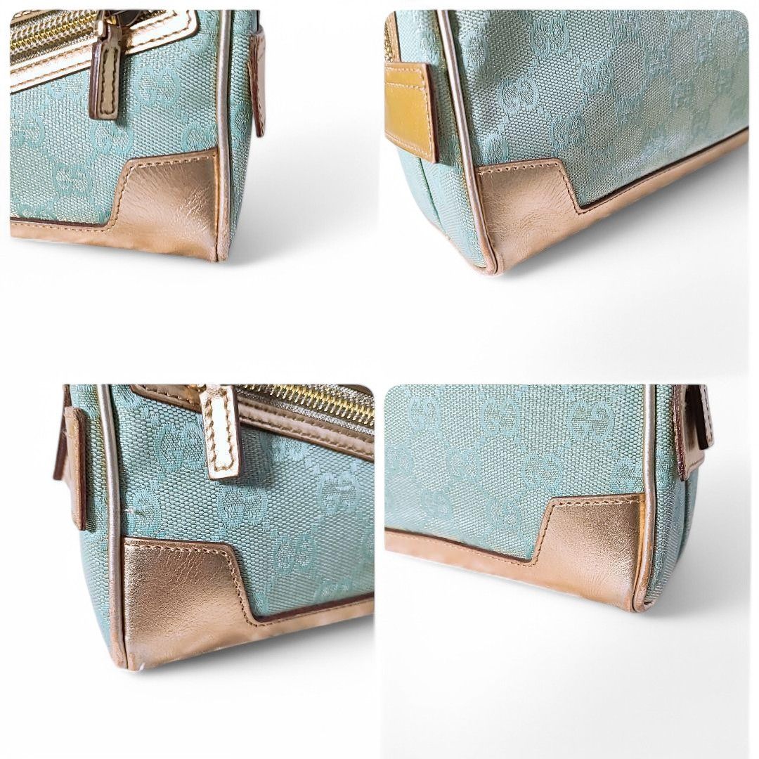 Gucci Gucci - Turqoise Mini Handbag GG Monogram Vintage Size ONE SIZE - 9 Thumbnail