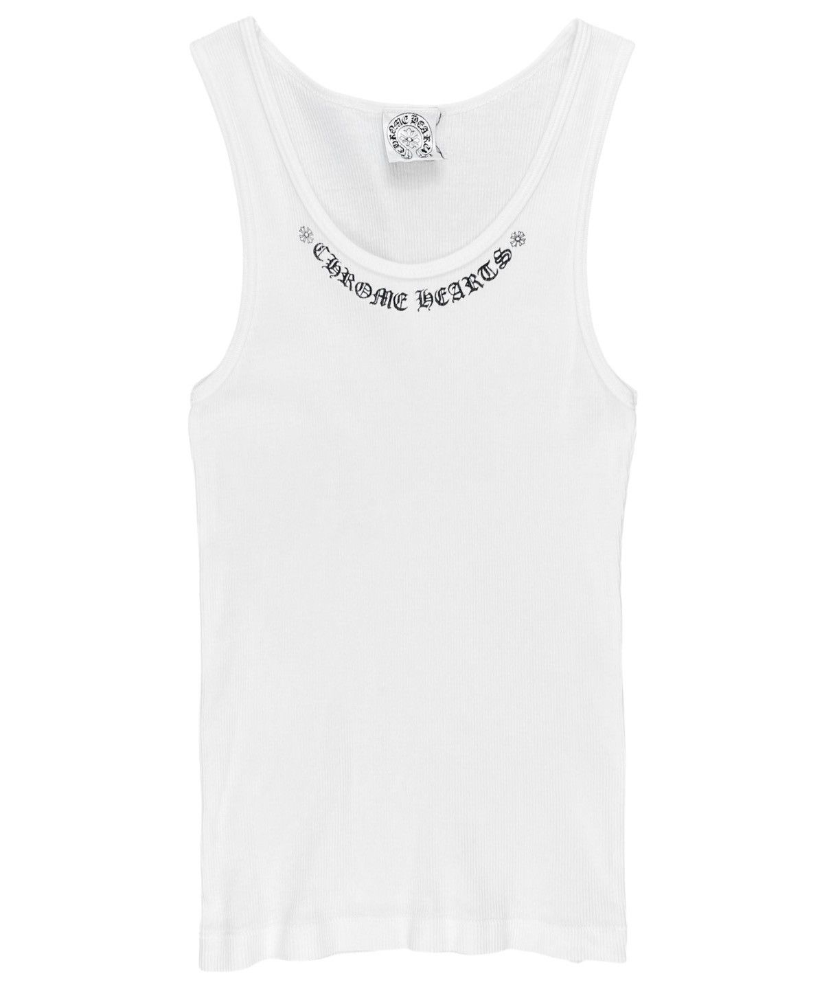 Chrome Hearts Chrome Hearts Vintage Fuck You Neck Logo Tank Top White Size M / US 6-8 / IT 42-44 - 1 Thumbnail
