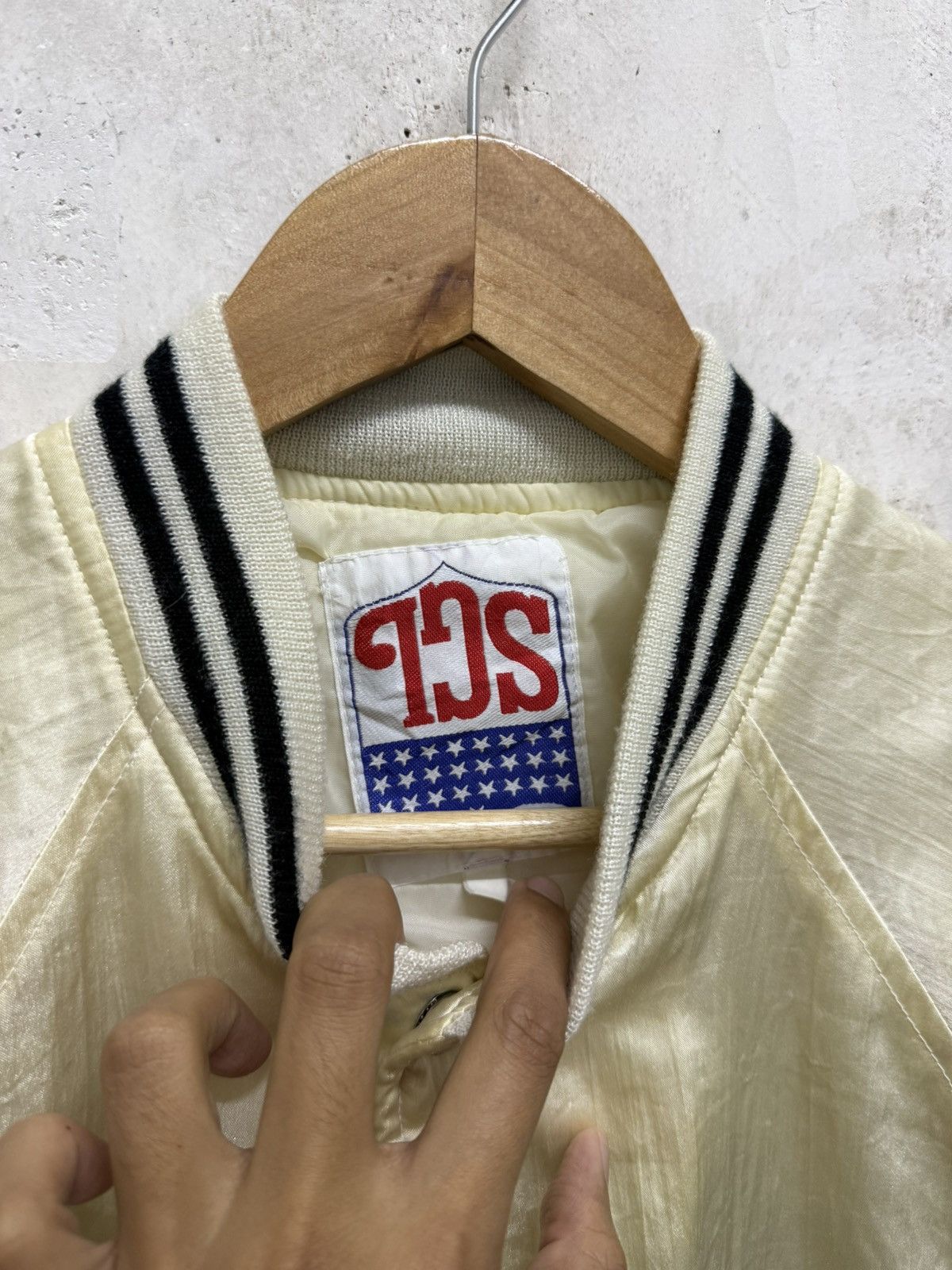 Vintage Vintage SGL “California 57” Satin Varsity College Jacket Size US L / EU 52-54 / 3 - 5 Thumbnail