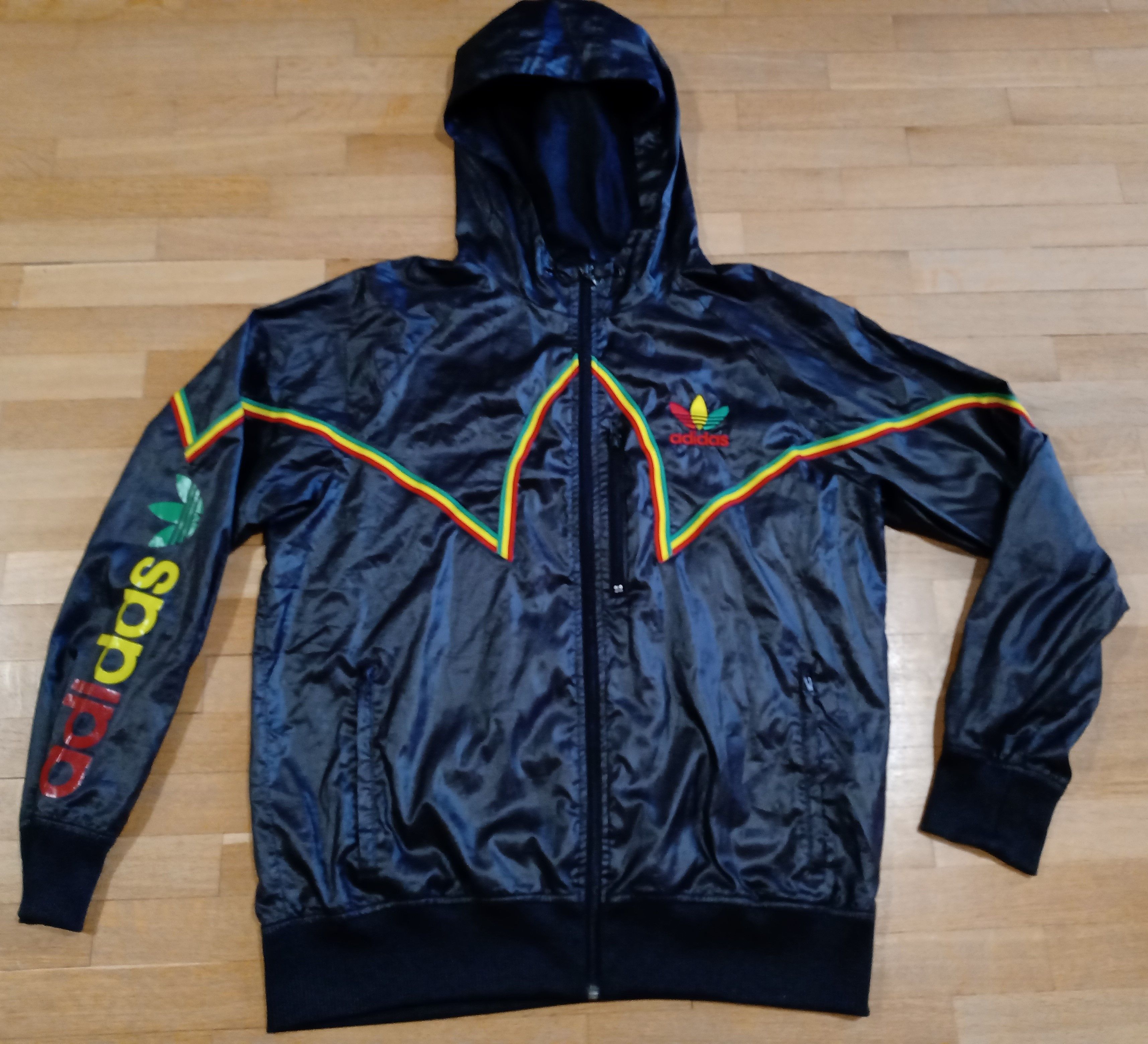 vintage Adidas rasta jamaica pharell Tracksuit Jacket Track