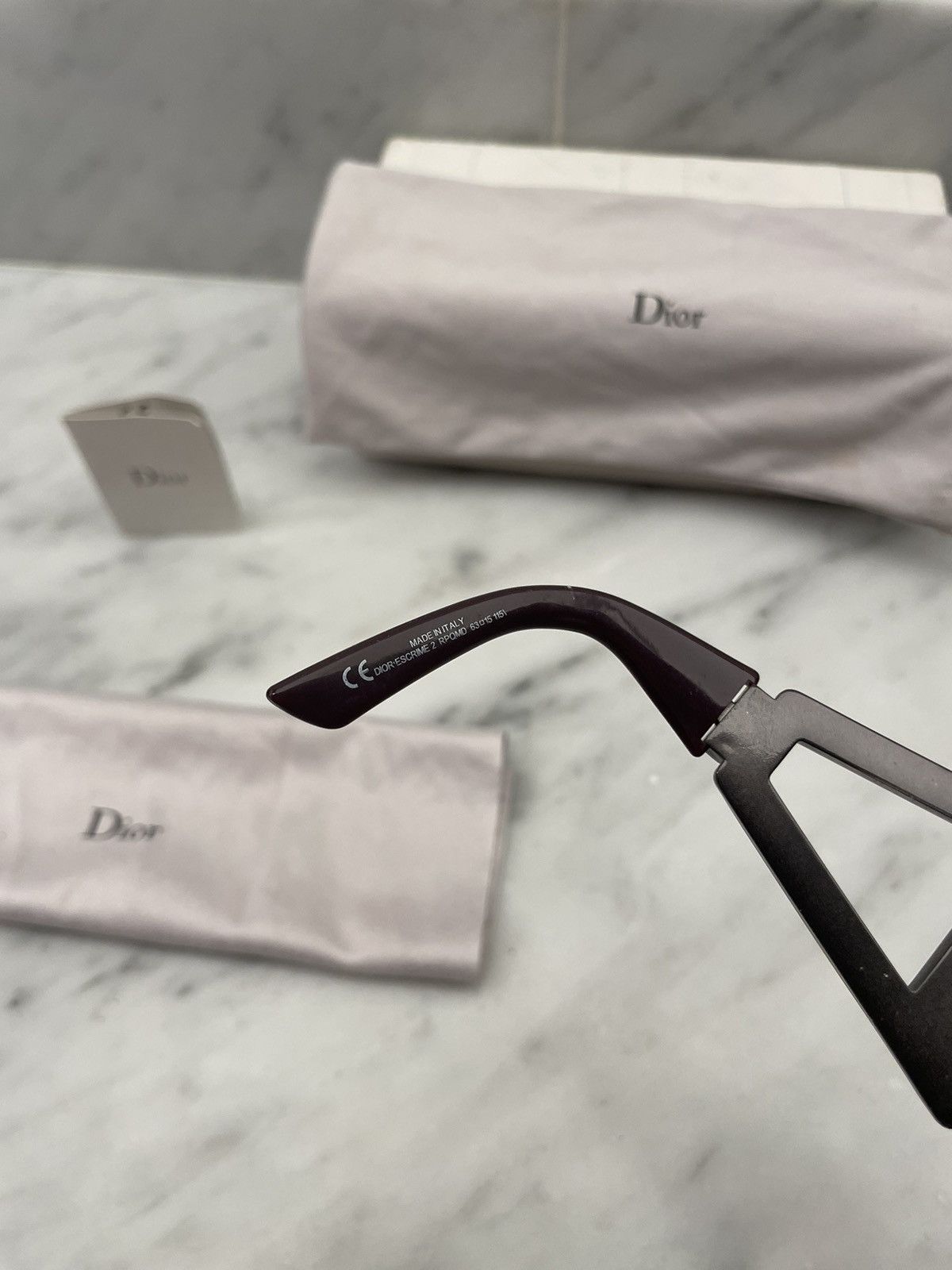 Other Dior escrime 2 sunglasses with logo arms mask shield Size ONE SIZE - 7 Thumbnail