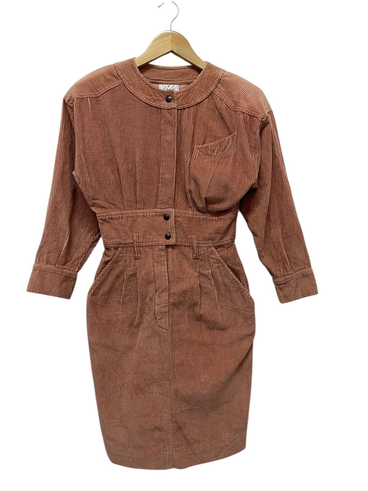 Fendi Vintage FENDI Dress Corduroy Made in Italy Size S / US 4 / IT 40 - 1 Thumbnail