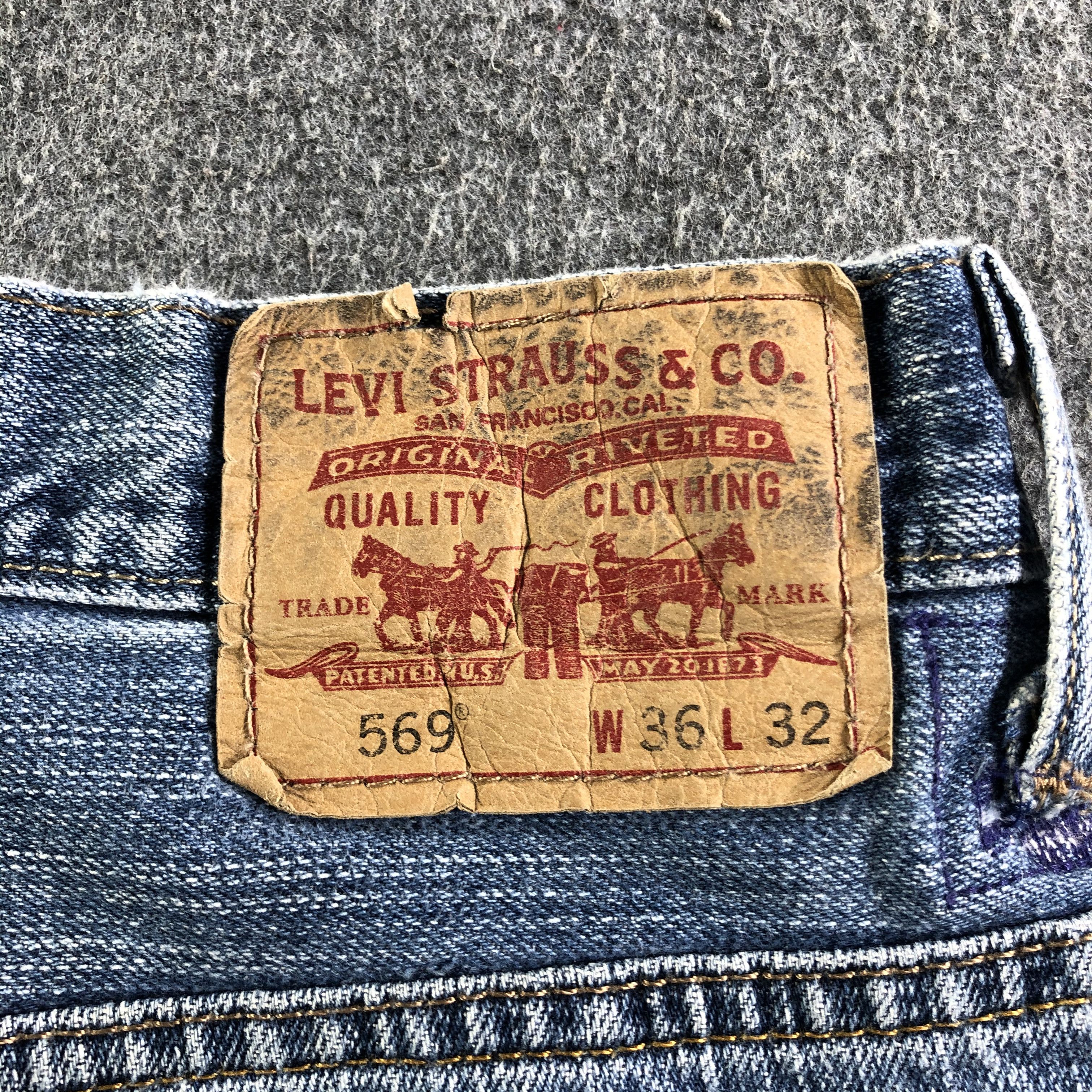 Levi's Vintage Blue Wash Levis 569 Jeans-J3450 Size US 39 - 5 Thumbnail
