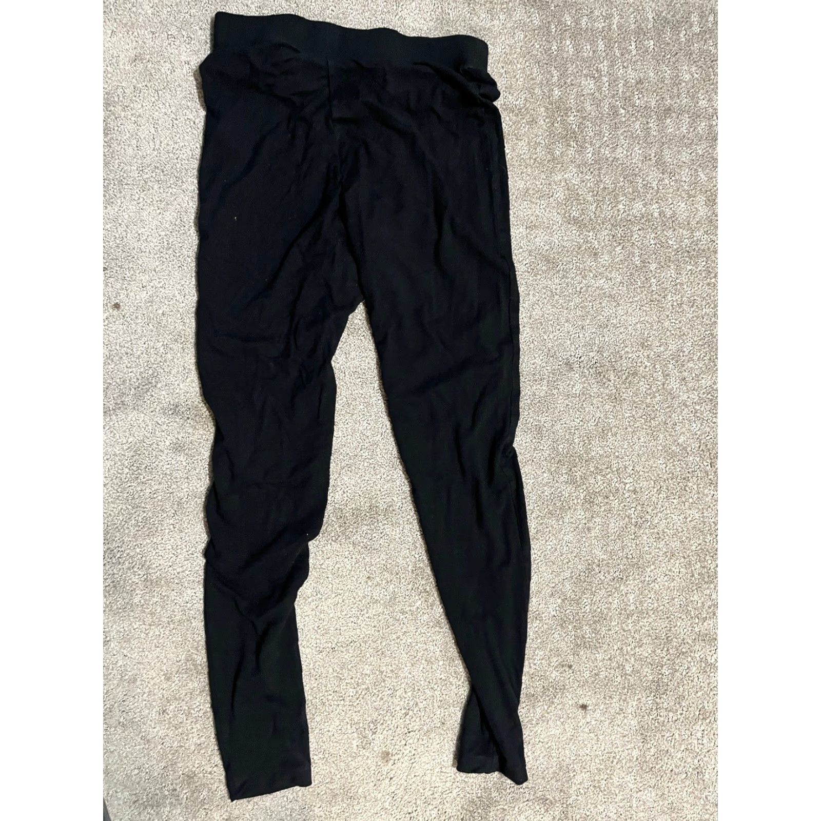 Gap VINTAGE Gap Activewear Pants Women Cropped Inseam 29 in Black Pull On Size S Size 28" / US 6 / IT 42 - 3 Thumbnail