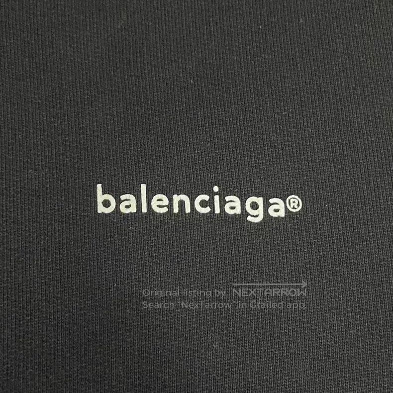 Balenciaga Balenciaga Black Small Letter Hoodie Size US XS / EU 42 / 0 - 5 Thumbnail