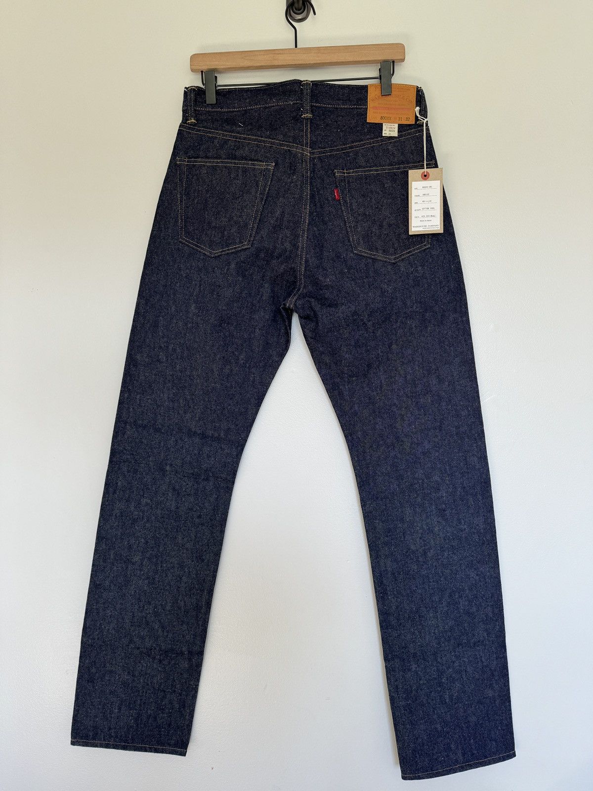 image of Warehouse Japan 800Xx Rigid Raw Selvedge Denim Jeans 31 New, Men's