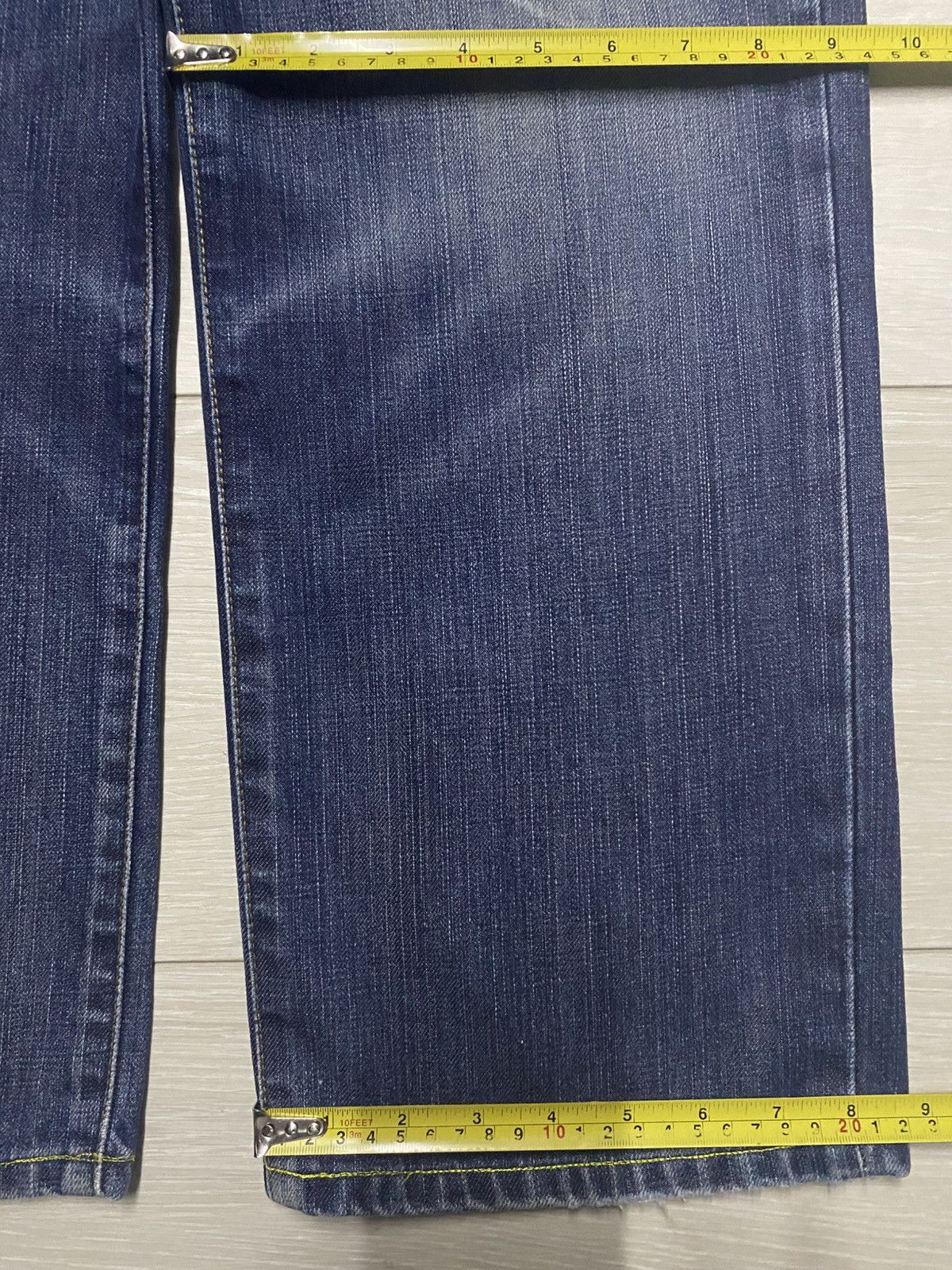 Edwin Vintage Edwin 503 Faded Mud Wash Distressed Loose Jeans Size US 32 / EU 48 - 14 Thumbnail