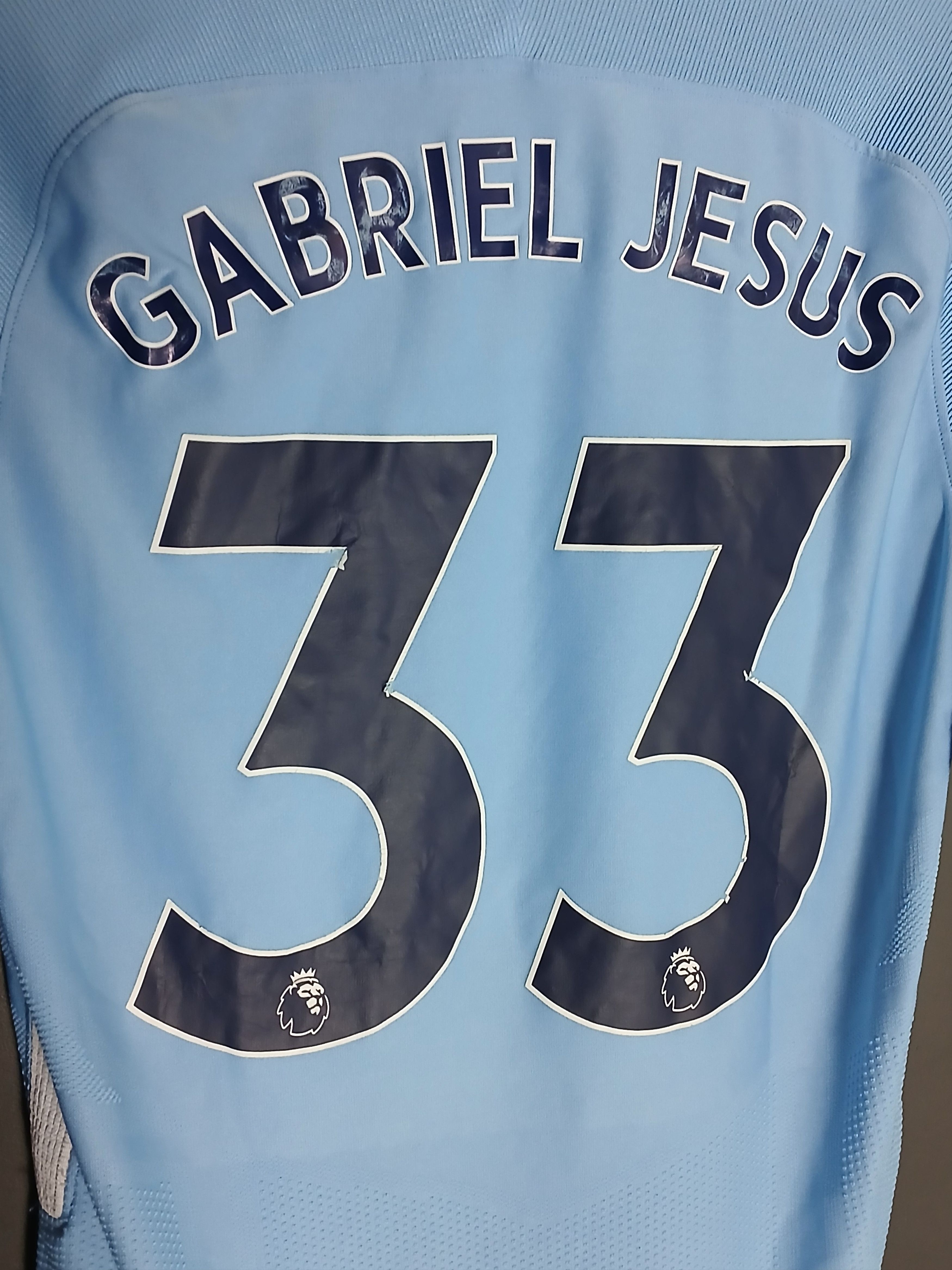 Other Manchester City 17/18 Home Jesus Football Jersey T-Shirt Size US M / EU 48-50 / 2 - 3 Thumbnail