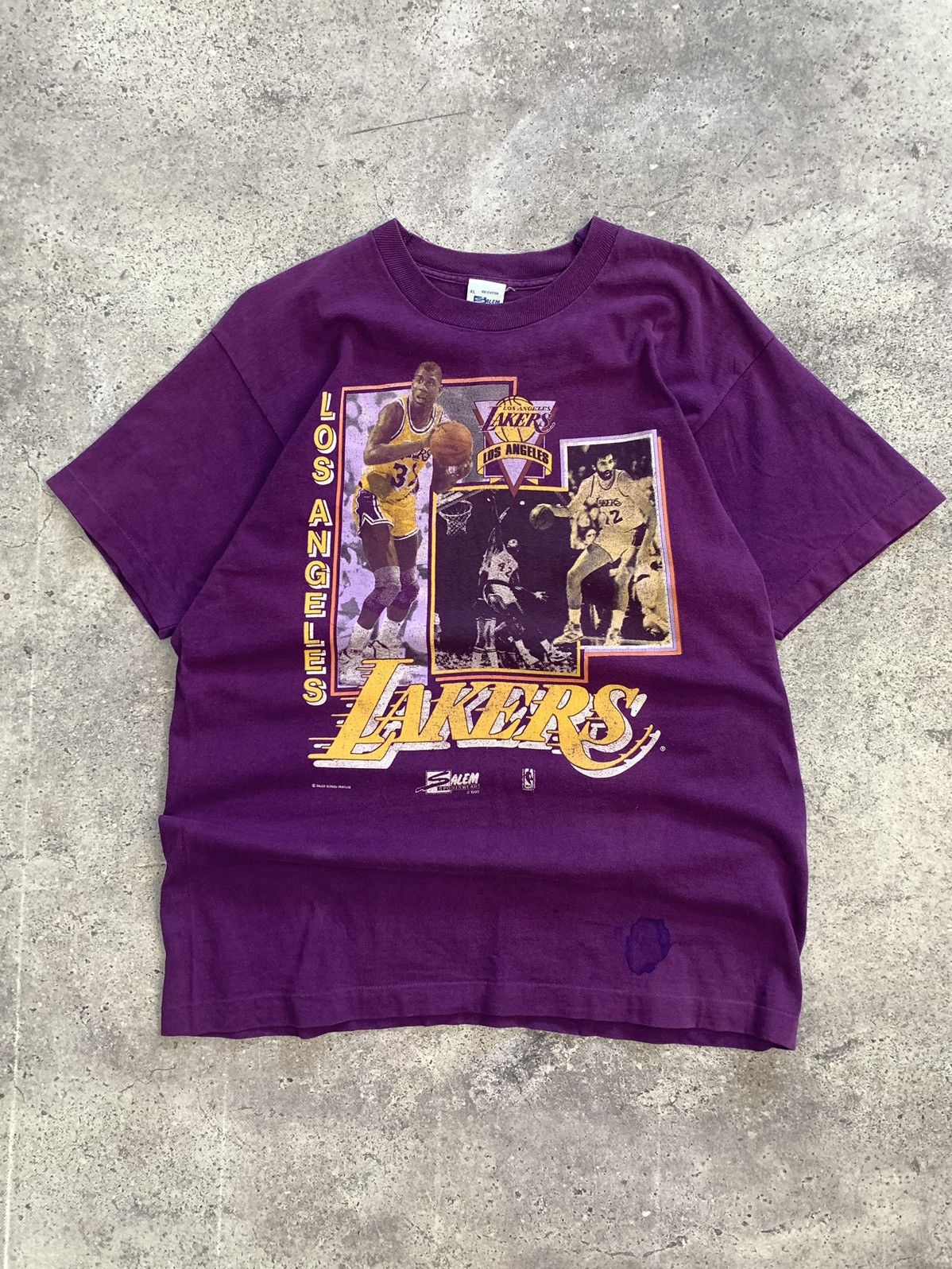NBA × Vintage Vintage 1990 Lakers jersey Salem Los Angeles Home Jersey Size US XL / EU 56 / 4 - 1 Thumbnail