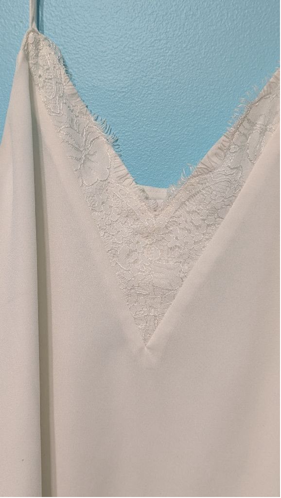 Designer Women's Socialite Cami XS White Lace Size XS / US 0-2 / IT 36-38 - 2 Thumbnail