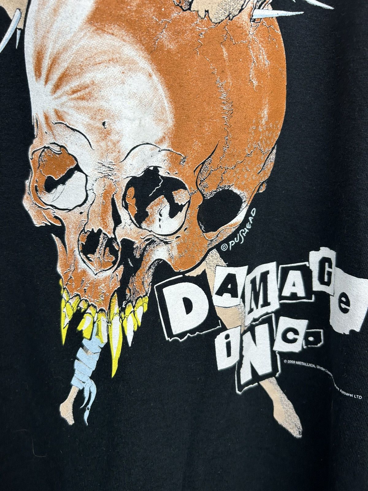 Band Tees × Vintage Vintage 2009 Metallica Damage Inc Tour Tee Size US XL / EU 56 / 4 - 10 Thumbnail