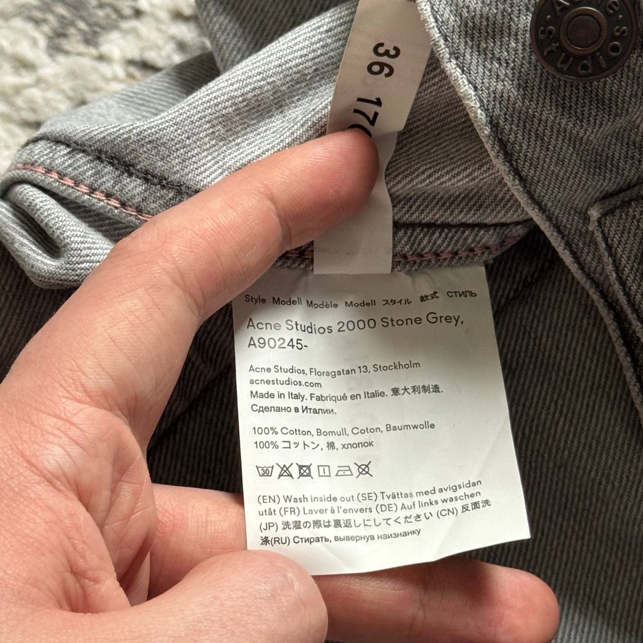 Acne Studios Acne Studios Stone Washed Denim Trucker Jacket Size US S / EU 44-46 / 1 - 11 Thumbnail