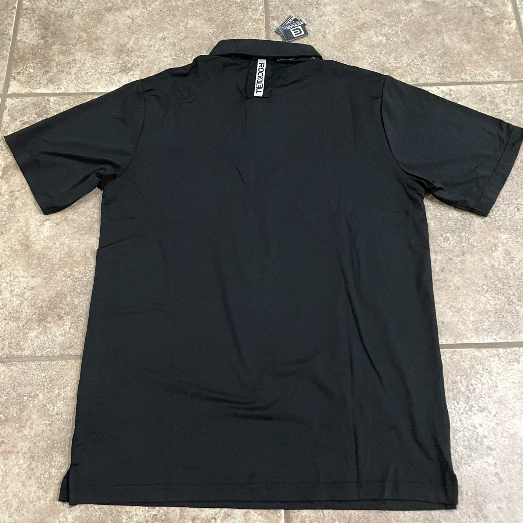 Vintage Rockwall Polo Shirt Mens Size M Black Knit Poly Blend NWT Polo Shirt M Black Rockwall Knit Poly Blend Mens NWT Size US M / EU 48-50 / 2 - 5 Thumbnail