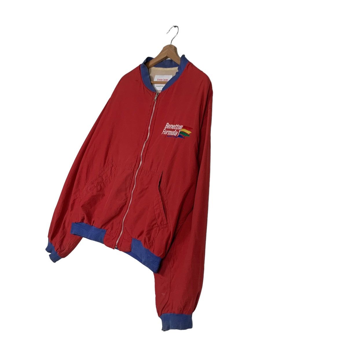 United Colors Of Benetton BENETTON FORMULA 1 Racing Team Big Logo Red Jacket #0123-C7 Size US L / EU 52-54 / 3 - 2 Thumbnail
