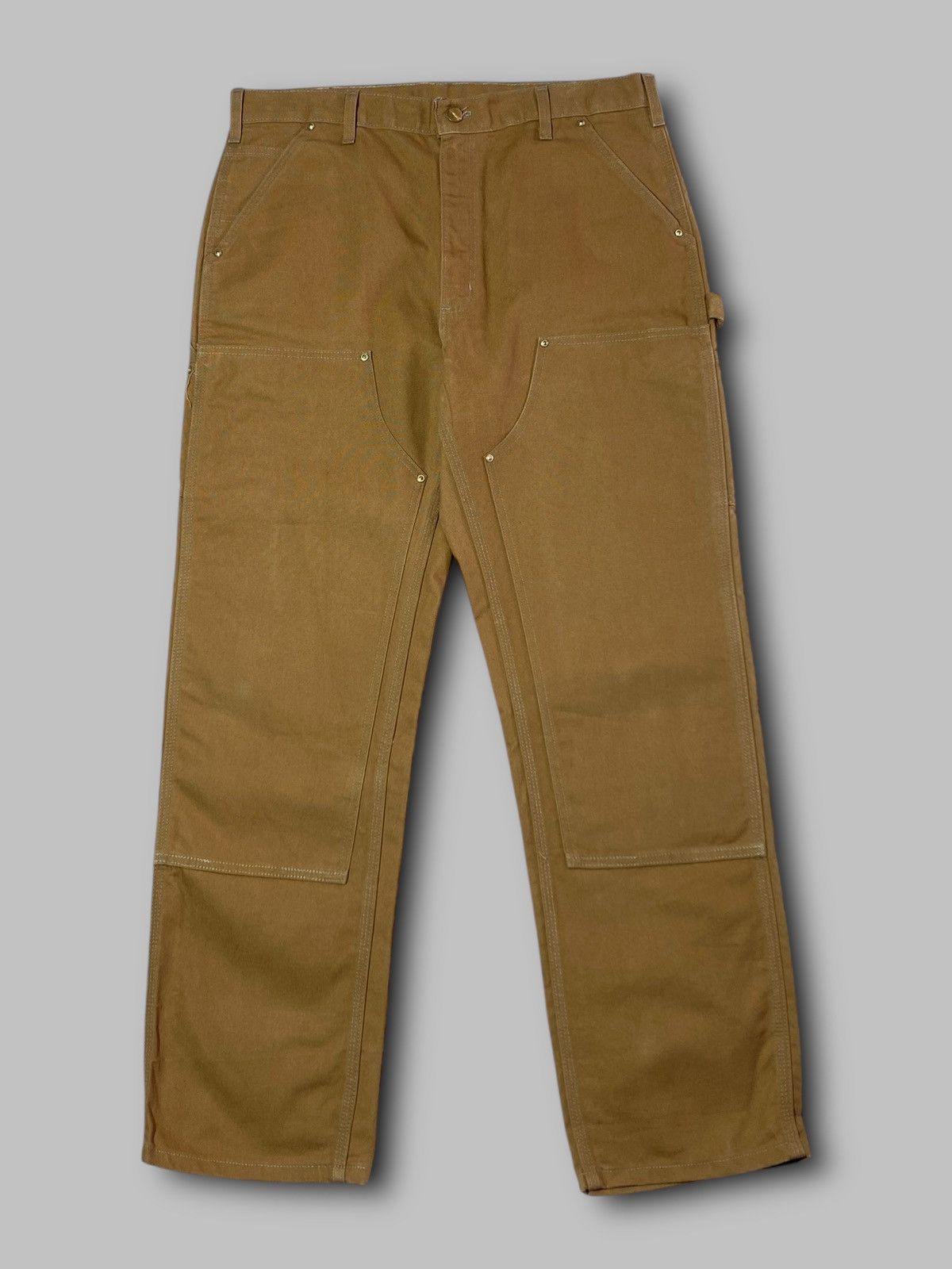 Carhartt Vintage Carhartt Double Knee Work Pants Brown B01 BRN Size US 36 / EU 52 - 2 Thumbnail
