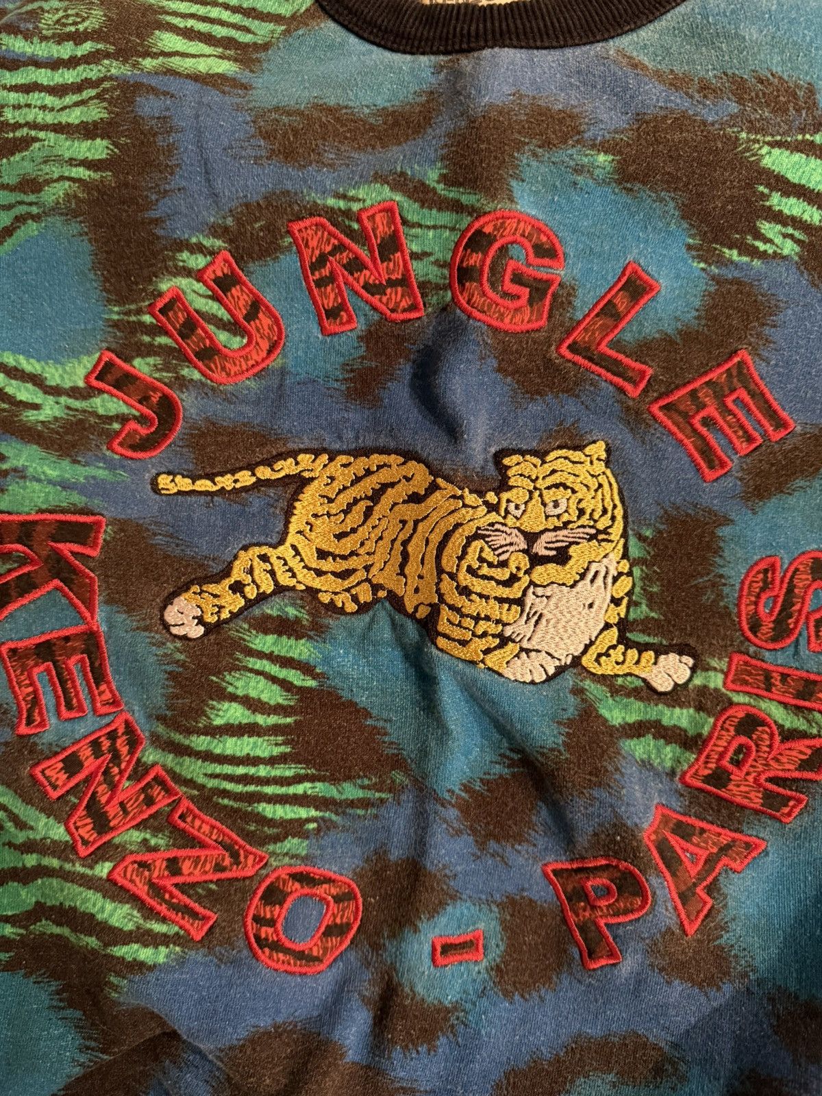 H&M × Kenzo Kenzo x H&M Jungle Paris Tiger Sweatshirt Size US L / EU 52-54 / 3 - 6 Thumbnail
