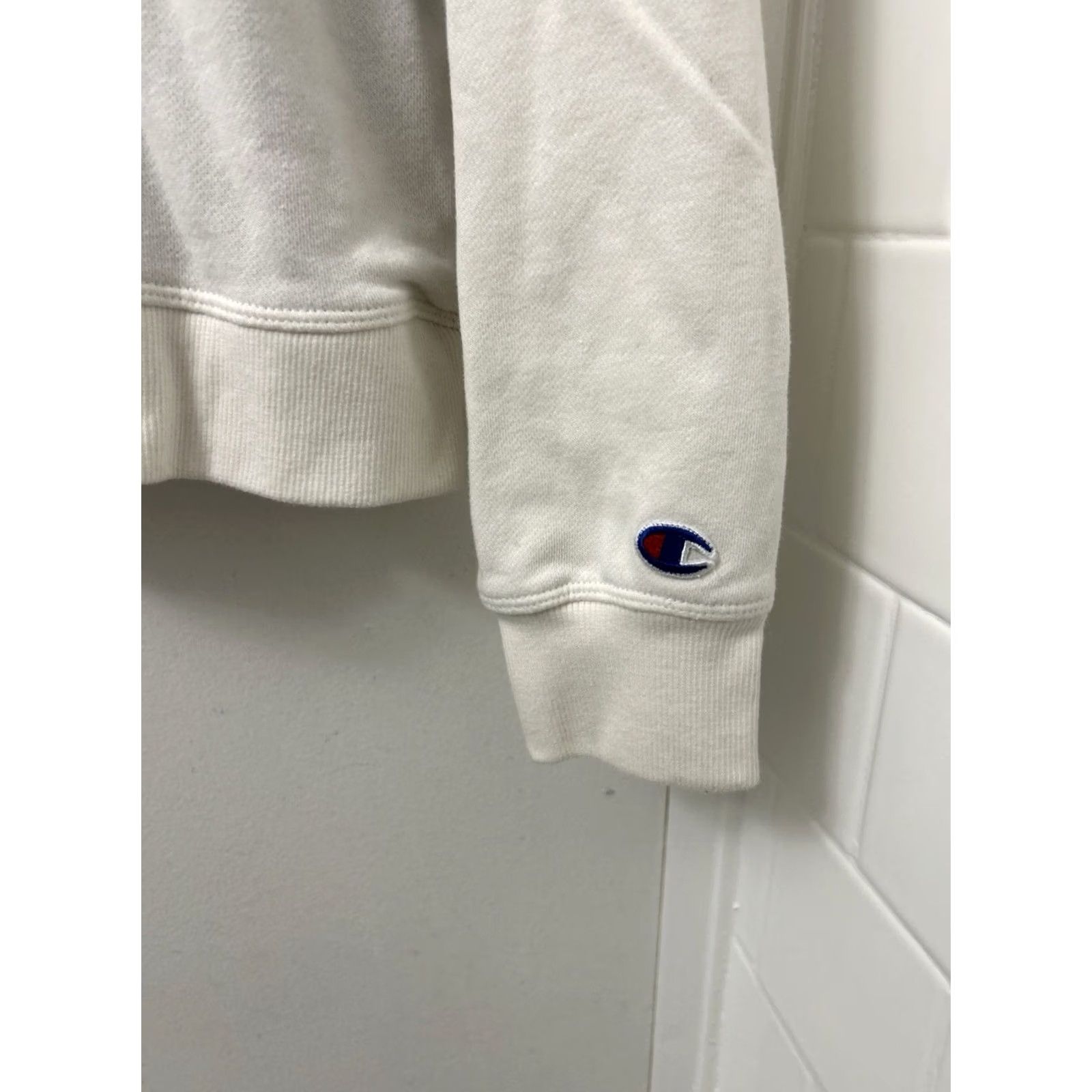 Champion Champion Colorblock 1/4 Zip Womens Sweatshirt Pullover Long Sleeve Sz S Blue White Logo Regular Fit Size S / US 4 / IT 40 - 5 Thumbnail