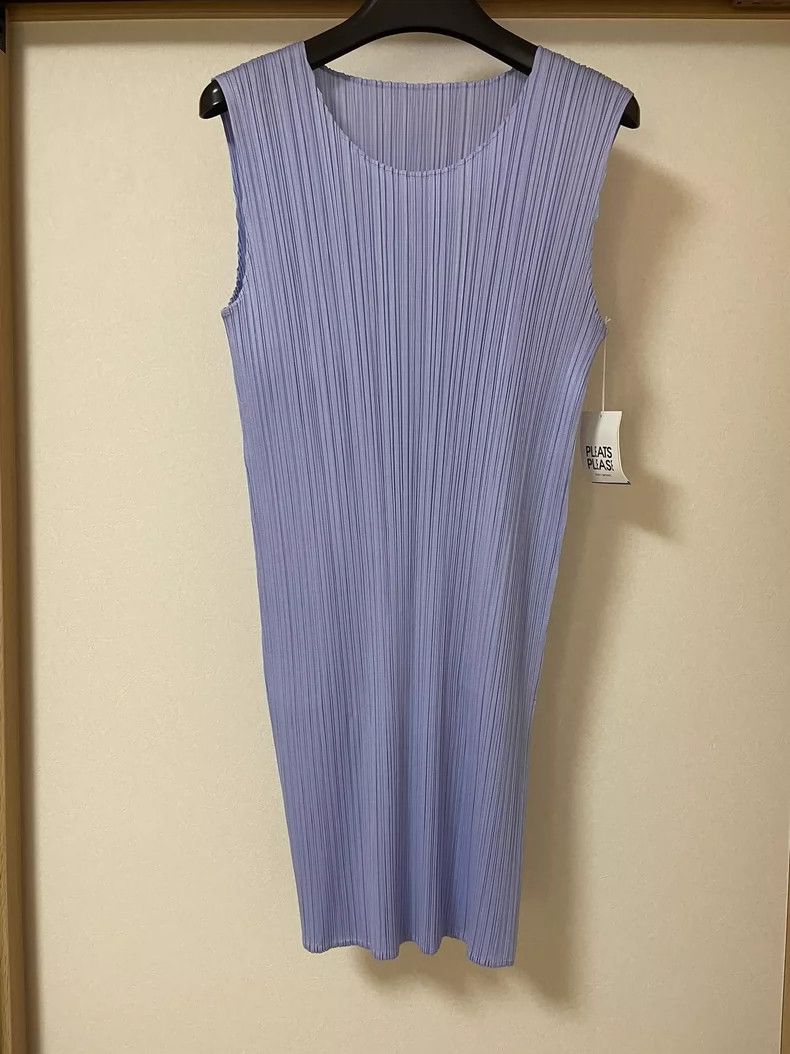 Issey Miyake Issey Miyake size:3 Purple pleated dress Size M / US 6-8 / IT 42-44 - 1 Thumbnail