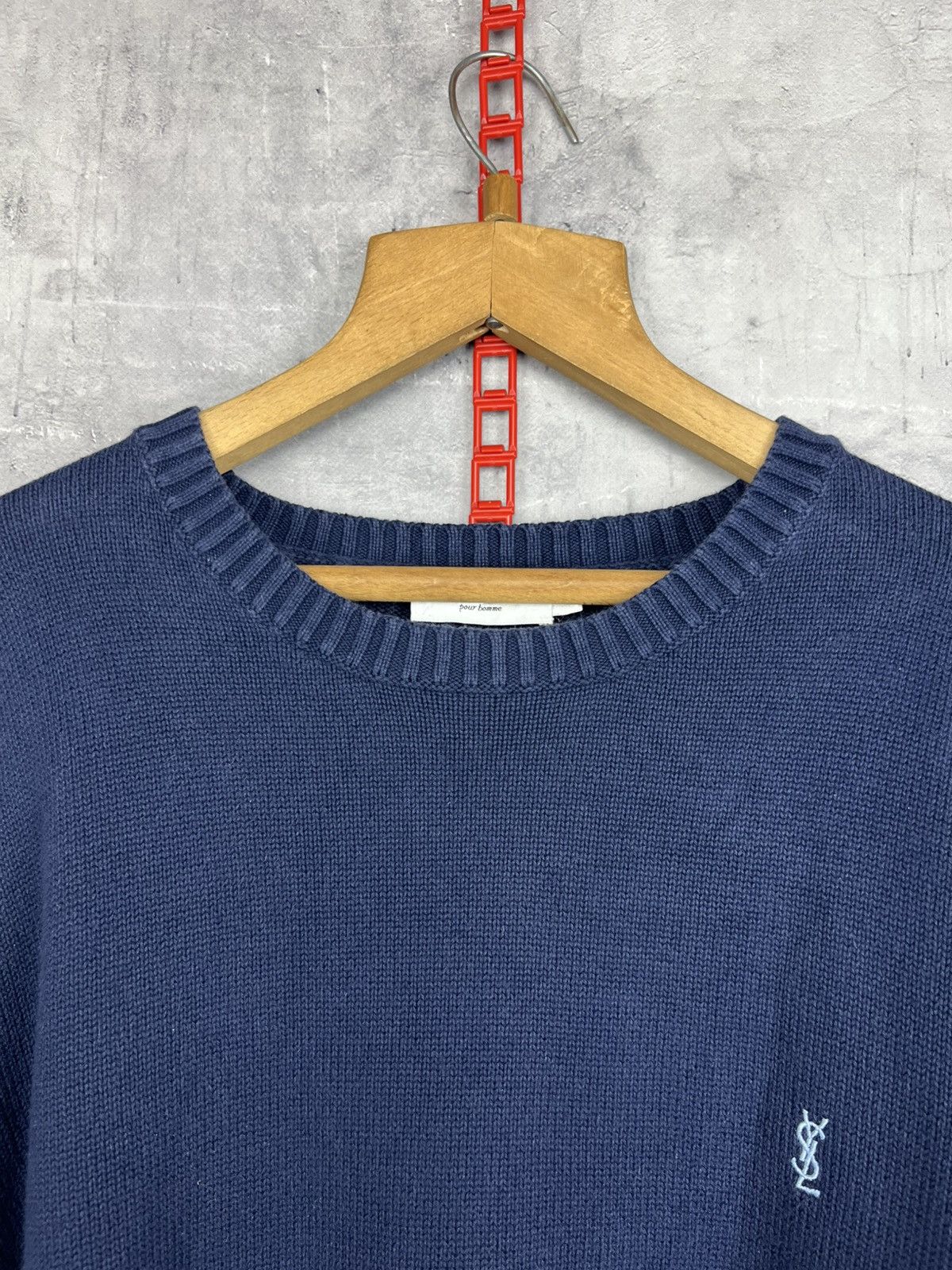 Yves Saint Laurent Yves Saint Laurent Knitted vintage Sweater Mens Size Xl Size US XL / EU 56 / 4 - 4 Thumbnail