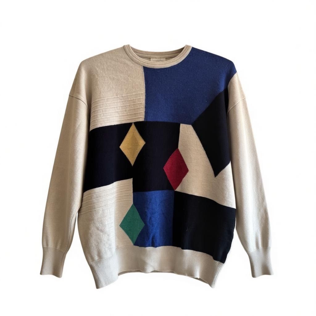 Vintage Vintage MARZ München Pure New Wool Sweater – 80s Size M / US 6-8 / IT 42-44 - 2 Thumbnail