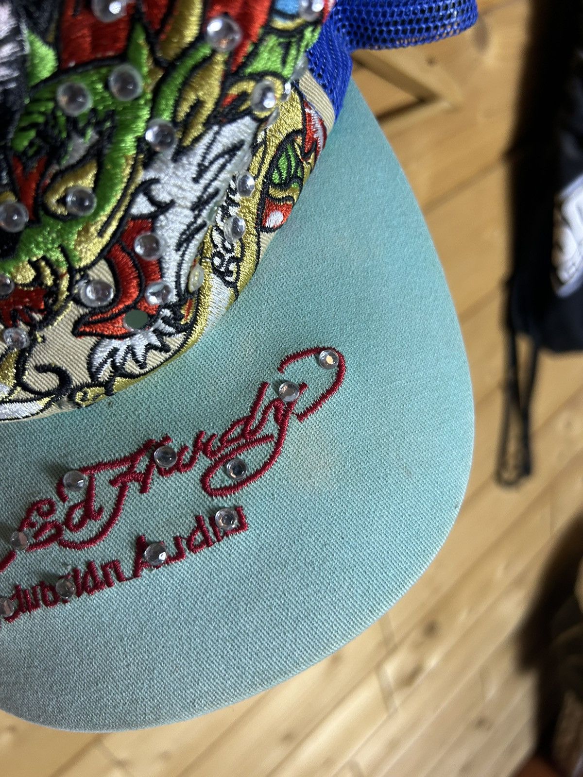 Ed Hardy Vintage Ed Hardy geisha dragon cap Size ONE SIZE - 4 Thumbnail