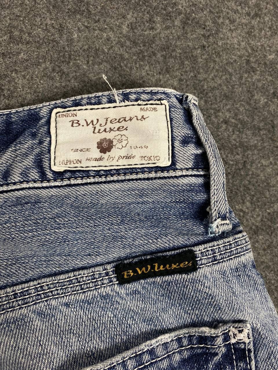 Japan Blue japanese blue way lightwash distressed denim nice design Size US 34 / EU 50 - 4 Thumbnail