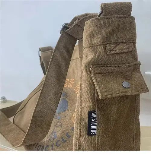 Japanese Brand 90s retro cartoon graphic canvas shoulder bag crossbody y2k Size ONE SIZE - 2 Thumbnail