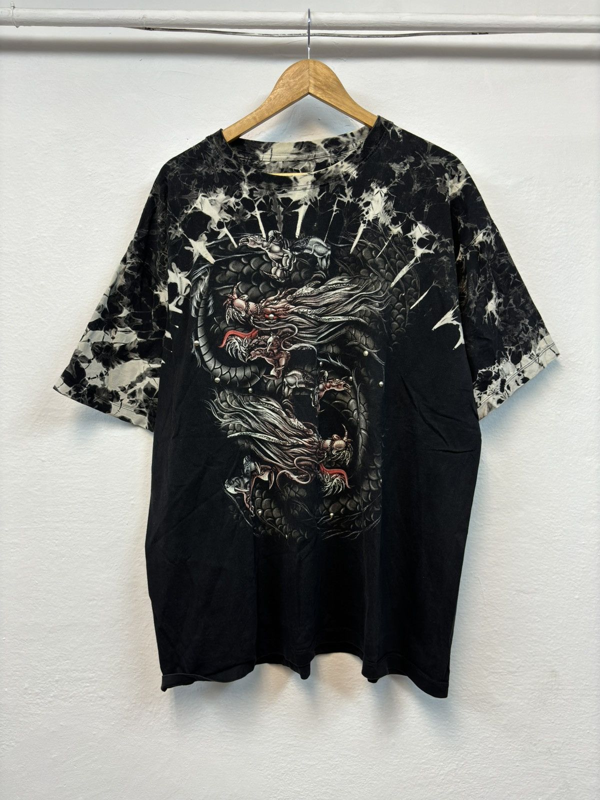 Affliction × Vintage Vintage Y2K Faded Dragon Tee Affliction Style Size US XL / EU 56 / 4 - 1 Thumbnail