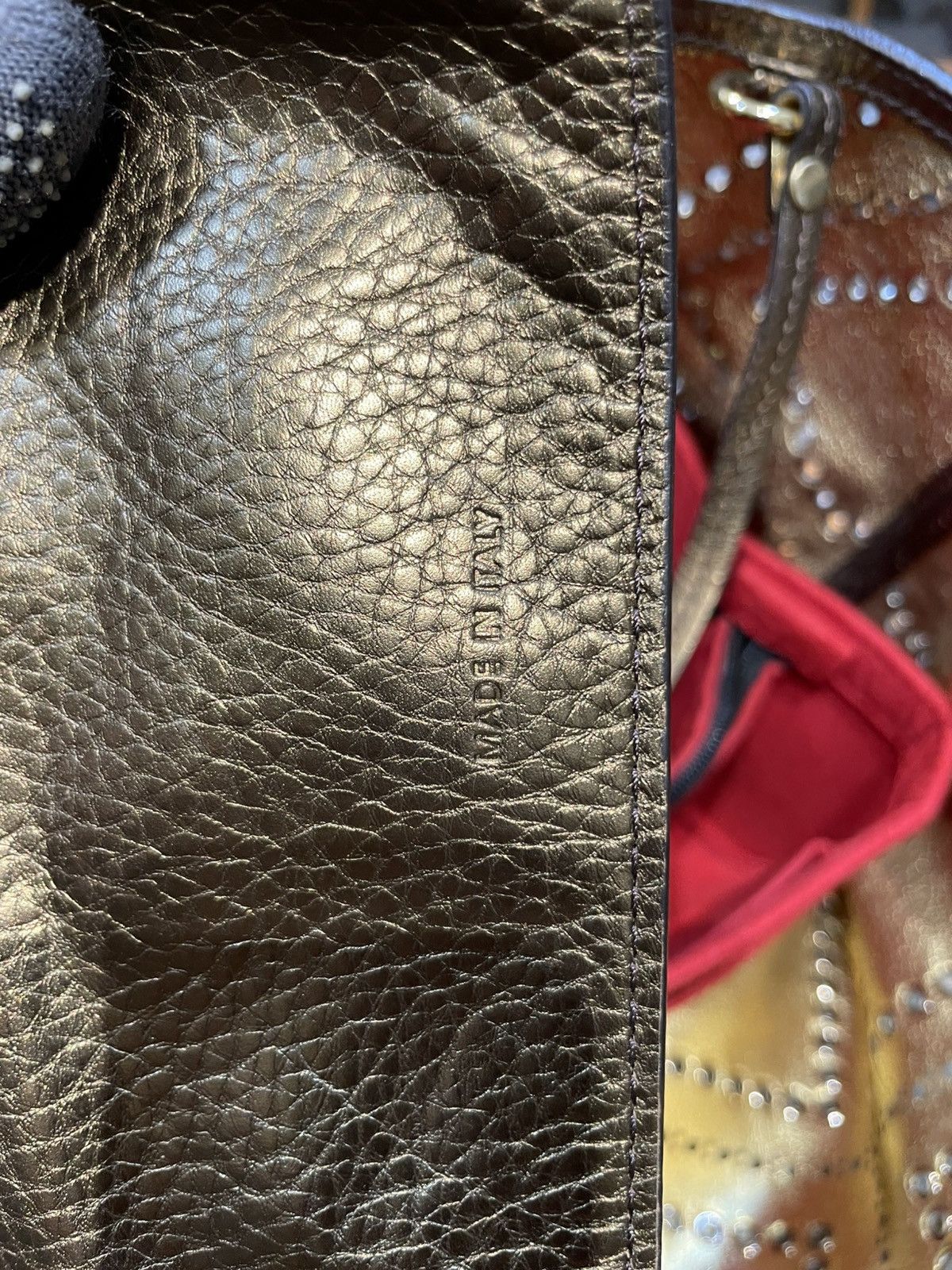 Burberry AUTHENTIC BURBERRY CALFSKIN METALLIC GROMMETS Size ONE SIZE - 16 Thumbnail
