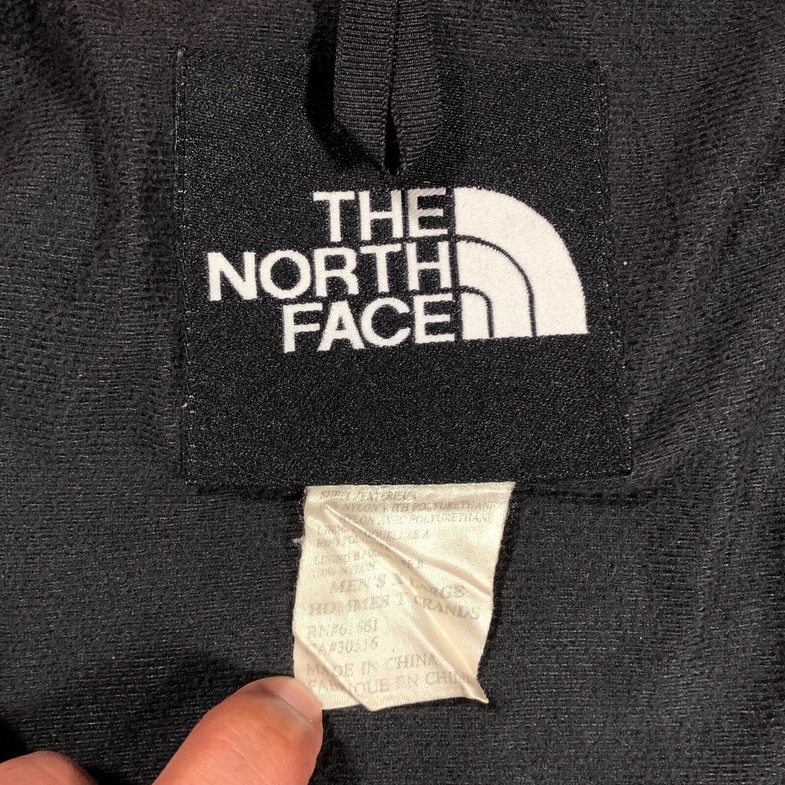 The North Face × Vintage Vintage The North Face TNF Black Red Shell Jacket Size XL Size US XL / EU 56 / 4 - 5 Thumbnail