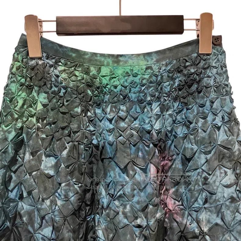 Issey Miyake Issey Miyake Deep Sea Aurora Tie-dye Silk Long Skirt Size 24" / US 00 / IT 34 - 5 Thumbnail