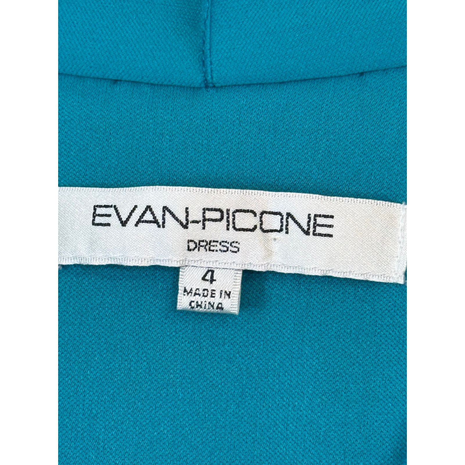 Evan Picone Evan Picone Dress Women 4 Teal Blue Mini Y2K 90s Babydoll Size S / US 4 / IT 40 - 4 Thumbnail