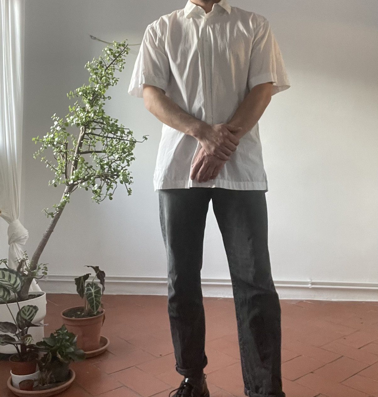 Dries Van Noten Dries Van Noten oversized white button up shirt L Size US L / EU 52-54 / 3 - 1 Thumbnail