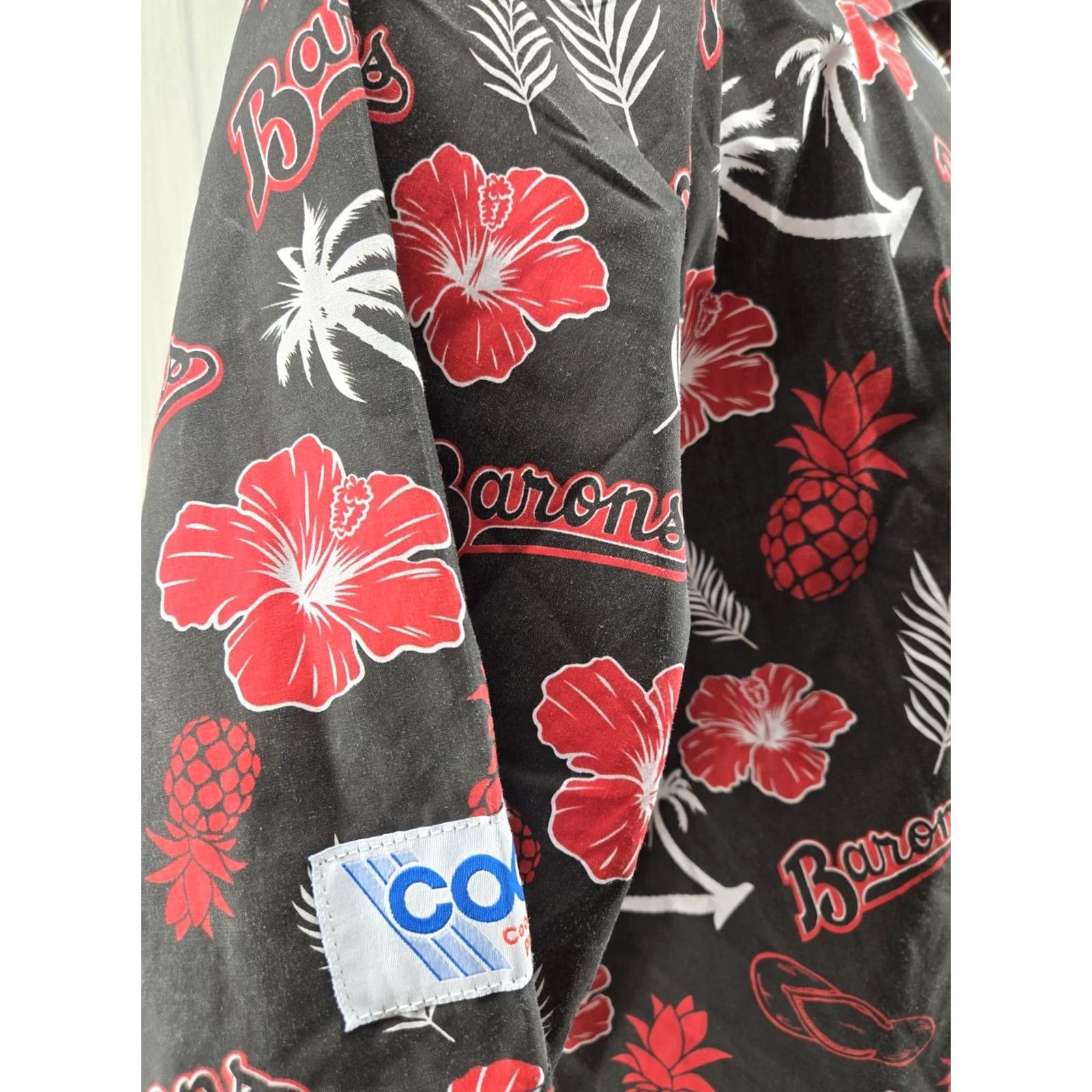 Vintage VINTAGE Birmingham Barons Hawaiian AOP Promo Button Up Shirt Size XL Success Brands Size US XL / EU 56 / 4 - 7 Thumbnail