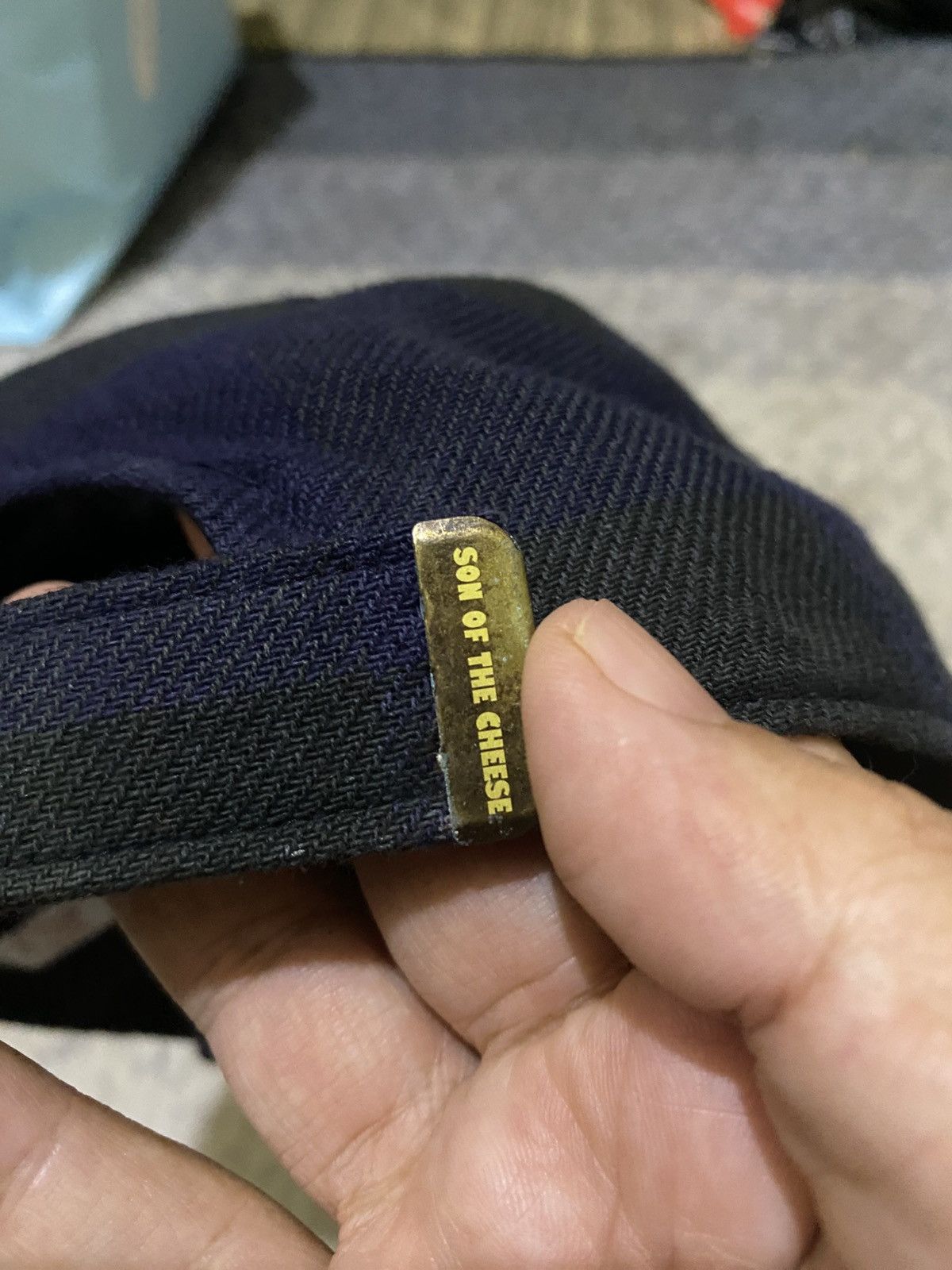 Hysteric Glamour × If Six Was Nine × Japanese Brand SON OF THE CHEESE 'TOO SHY BLOCK CAP' BLUE RUSTY BLACK CLR Size ONE SIZE - 5 Thumbnail
