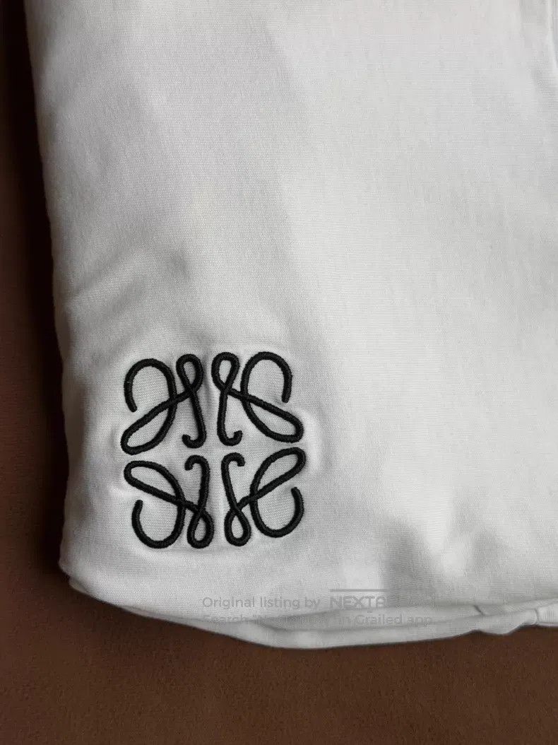 Loewe Loewe Men's Logo Embroidered Short Sleeve T-Shirt Size US XL / EU 56 / 4 - 3 Thumbnail