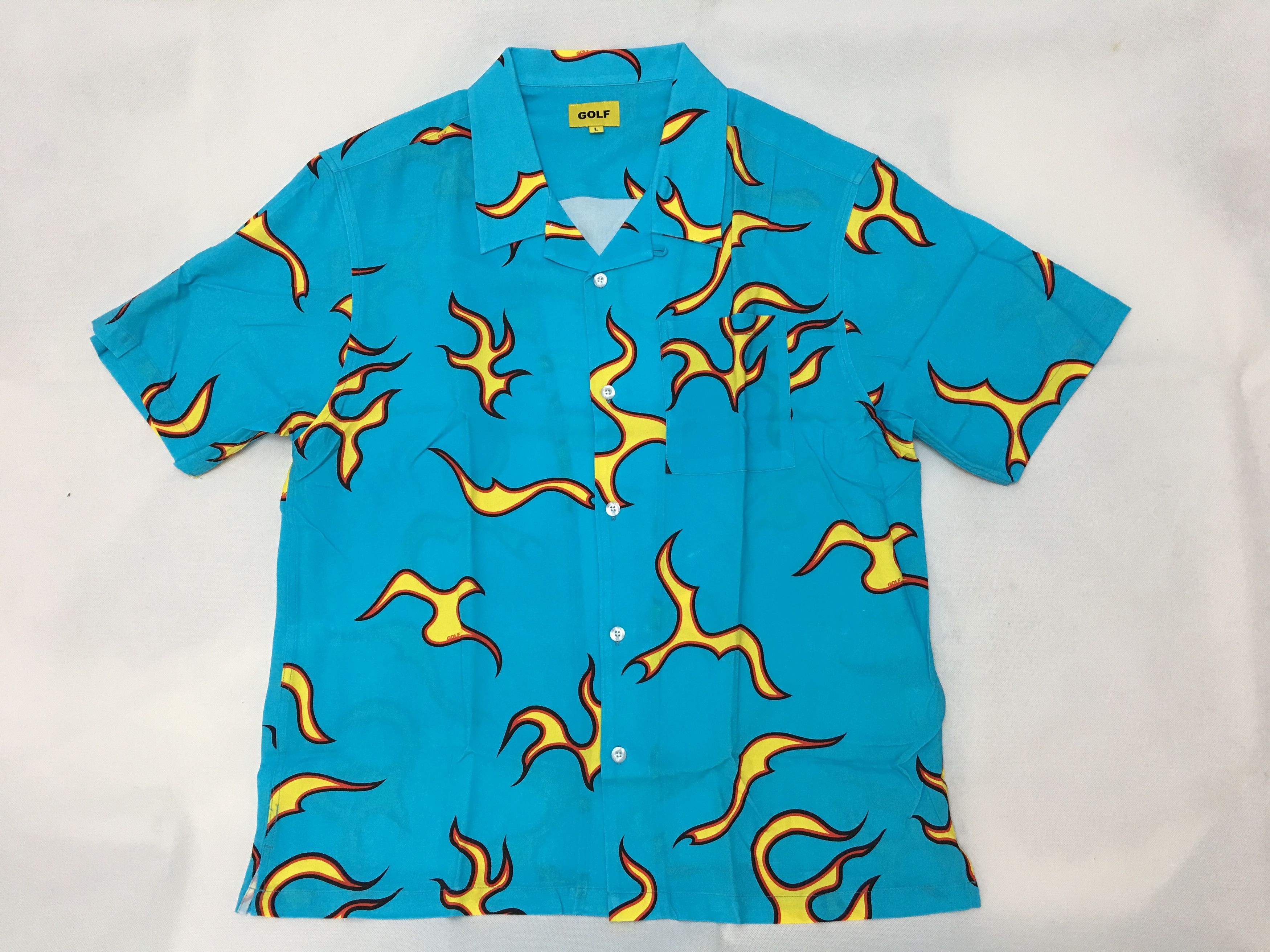 トップス golf wang lace button up light blue Lace Button Up Light Blue - spring/summer 2024 - Golf Wang
