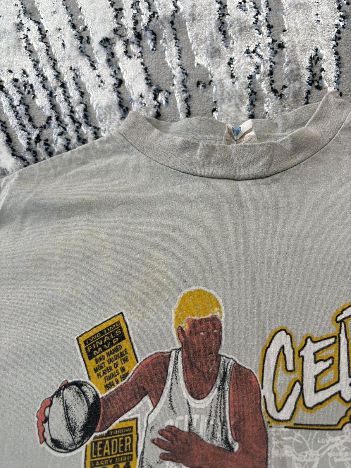 NBA Vintage Salem Sports Boston Celtics Larry Bird T-shirt Size US XL / EU 56 / 4 - 3 Thumbnail