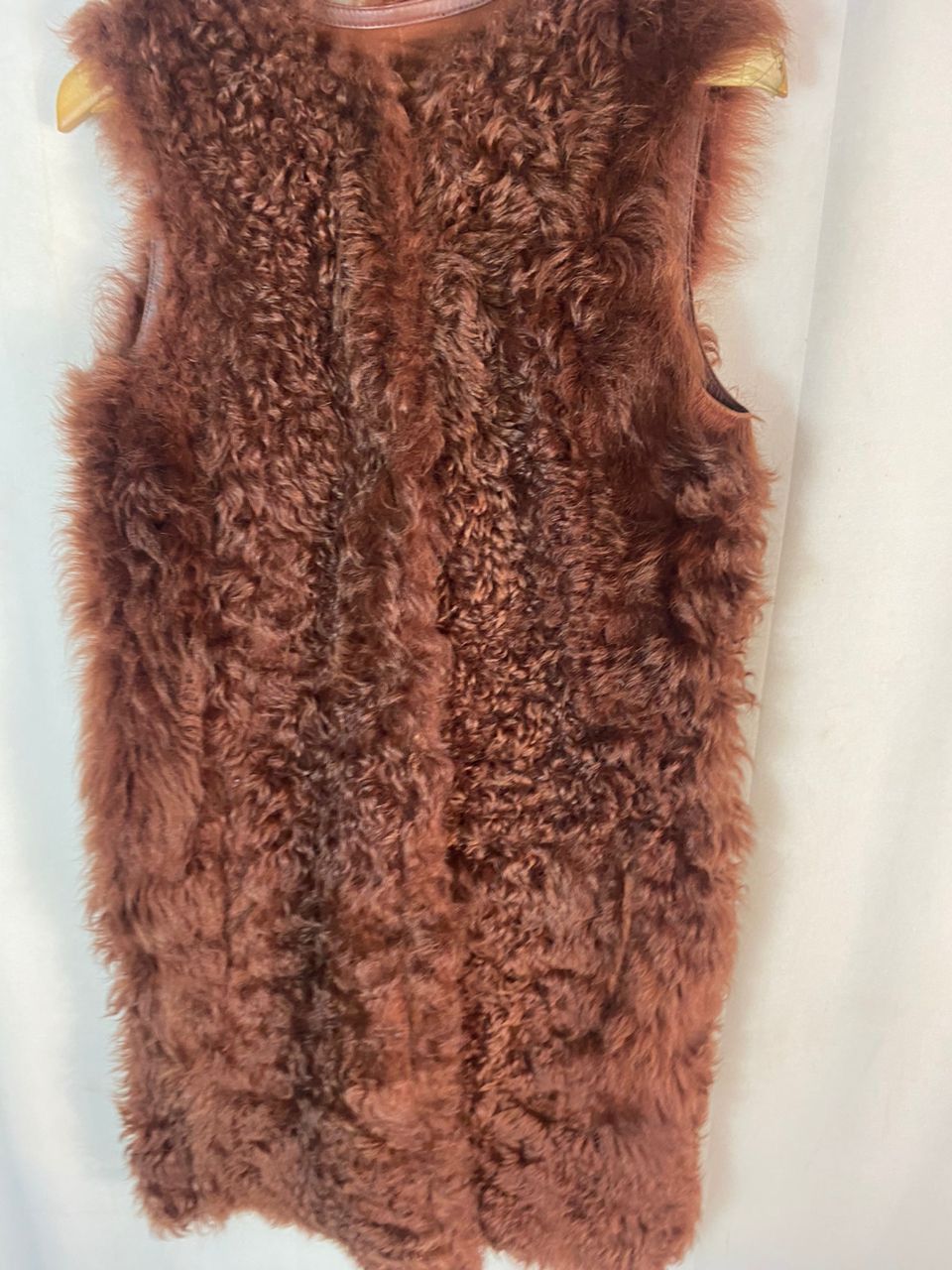 Yves Salomon Unisex🔥Yves salomon fur lamb leather sleeveless jacket Size S / US 4 / IT 40 - 2 Thumbnail
