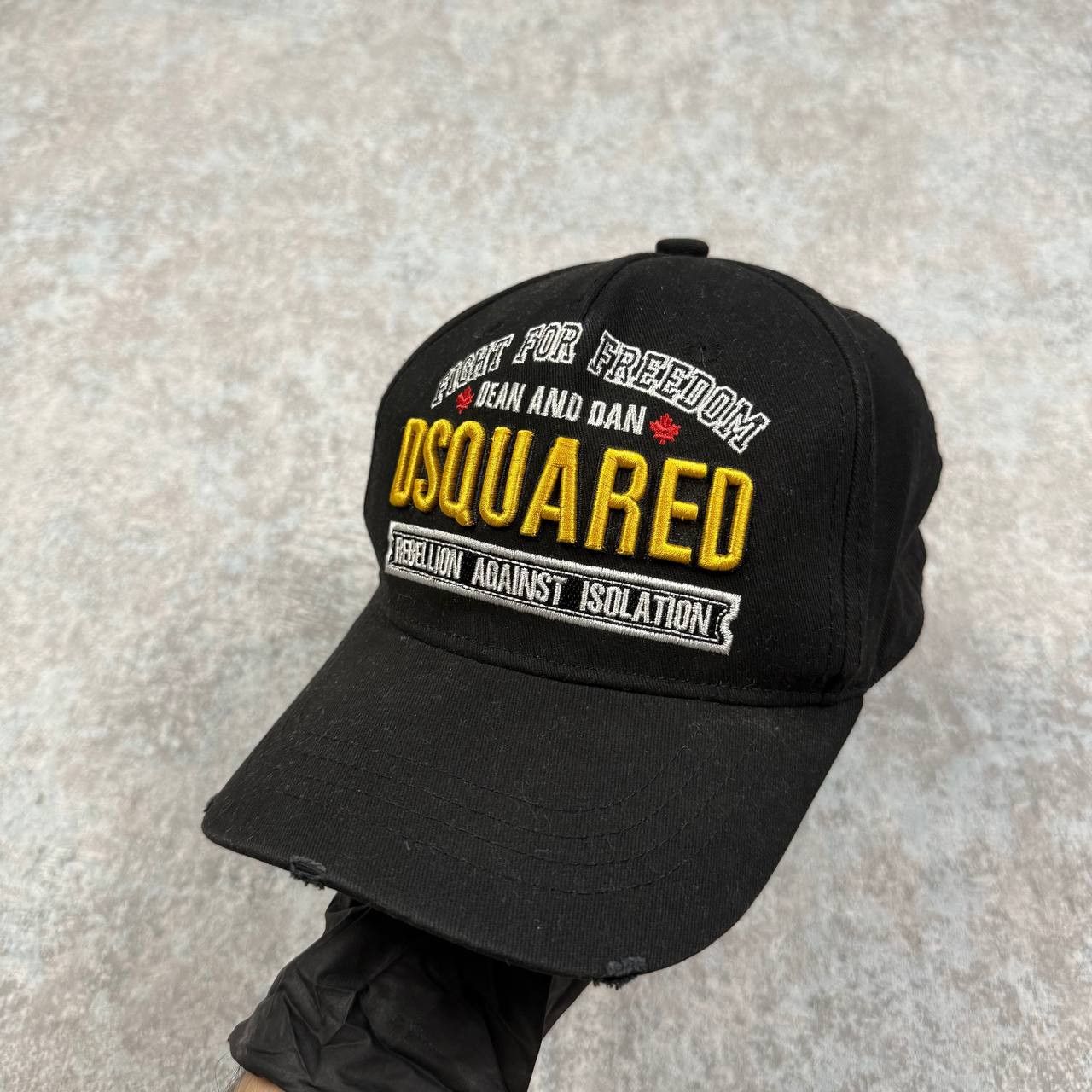 Dsquared2 Dsquared2 Fight For Freedom Distressed Cap Size ONE SIZE - 1 Thumbnail