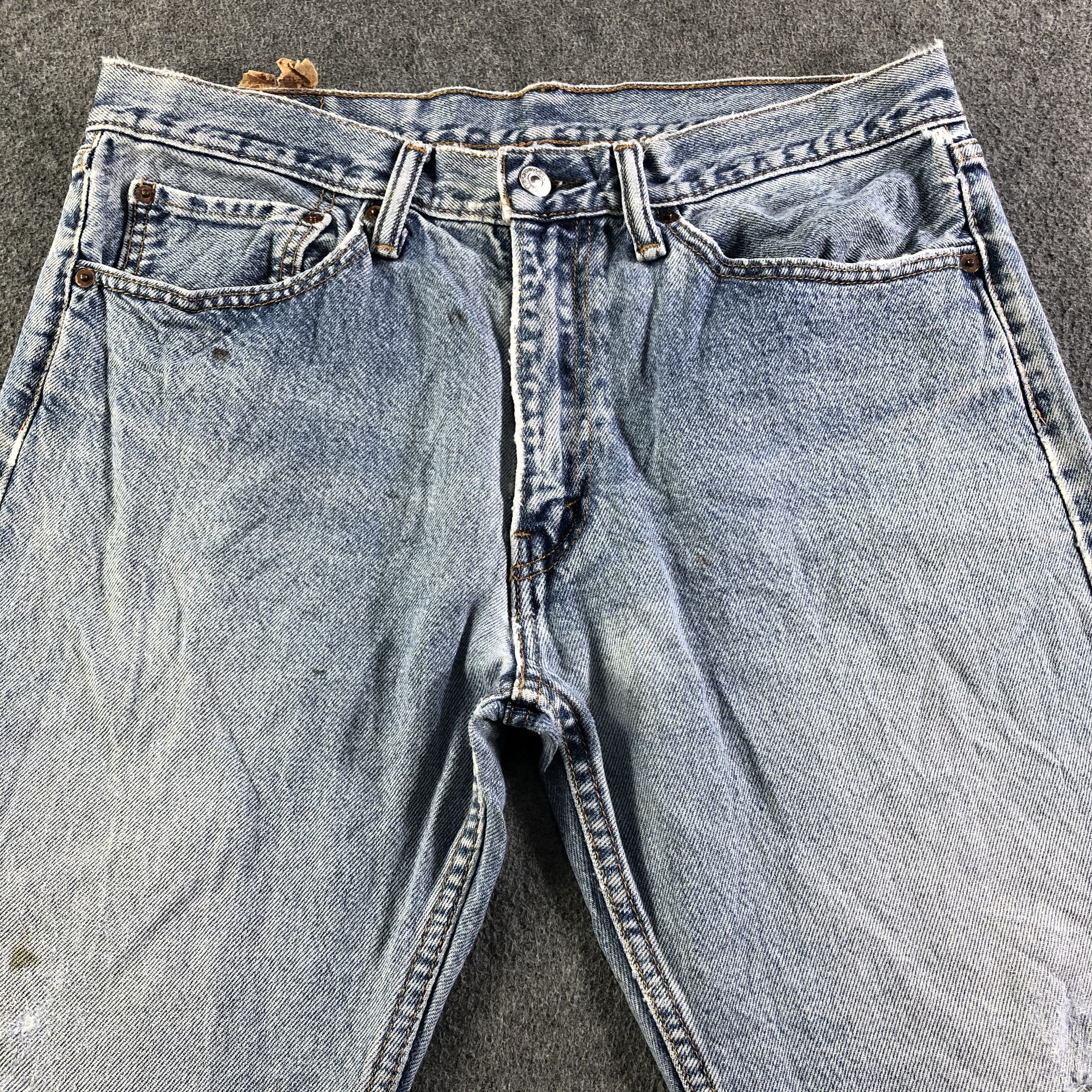 Levi's Vintage Blue Wash Levis 505 Jeans-J3212 Size US 35 - 3 Thumbnail