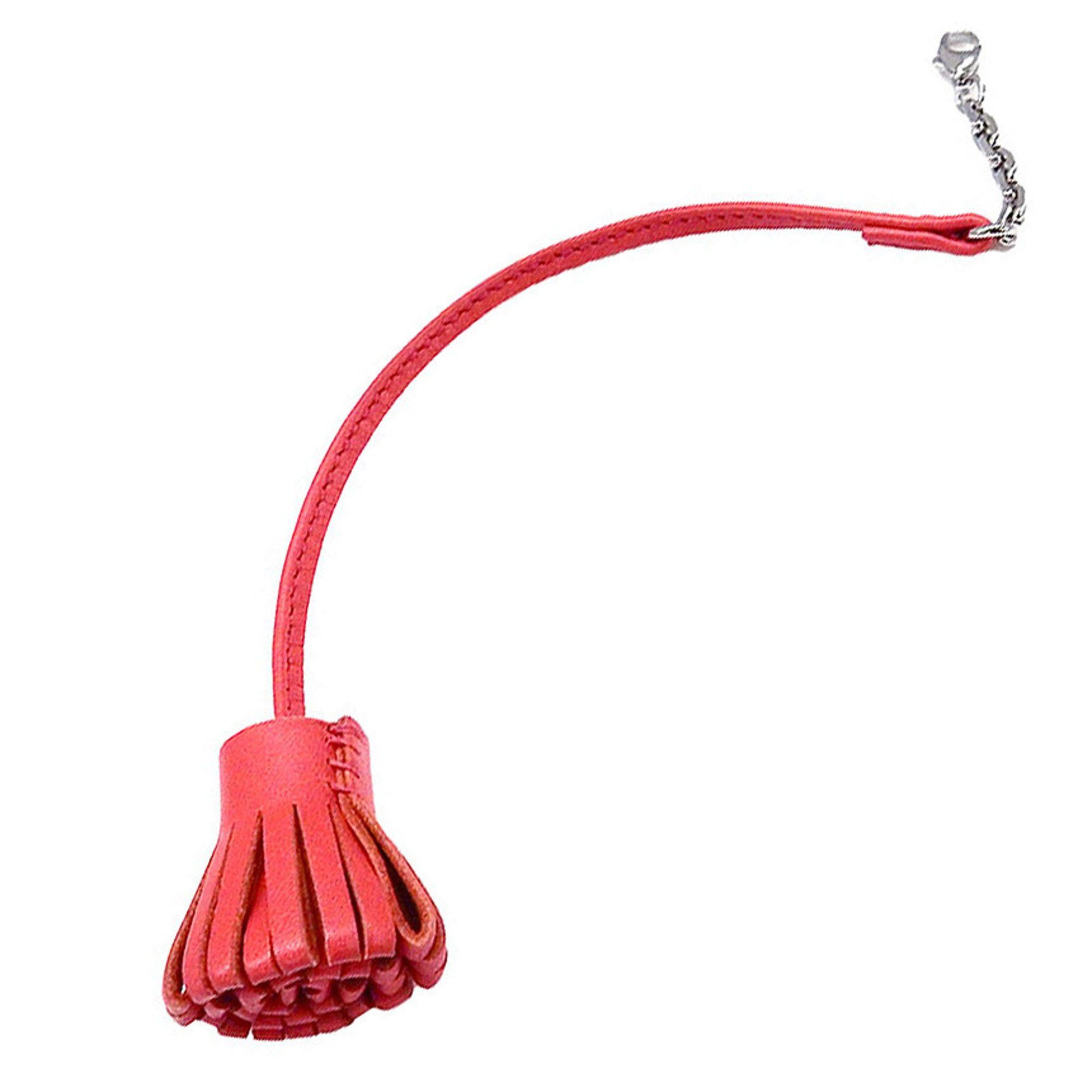 image of Hermes Carmen Cheetah Pom 17 Carmencita Pompom Anu Milo Bougainvillier Bookmark Keychain Bag Charm 
