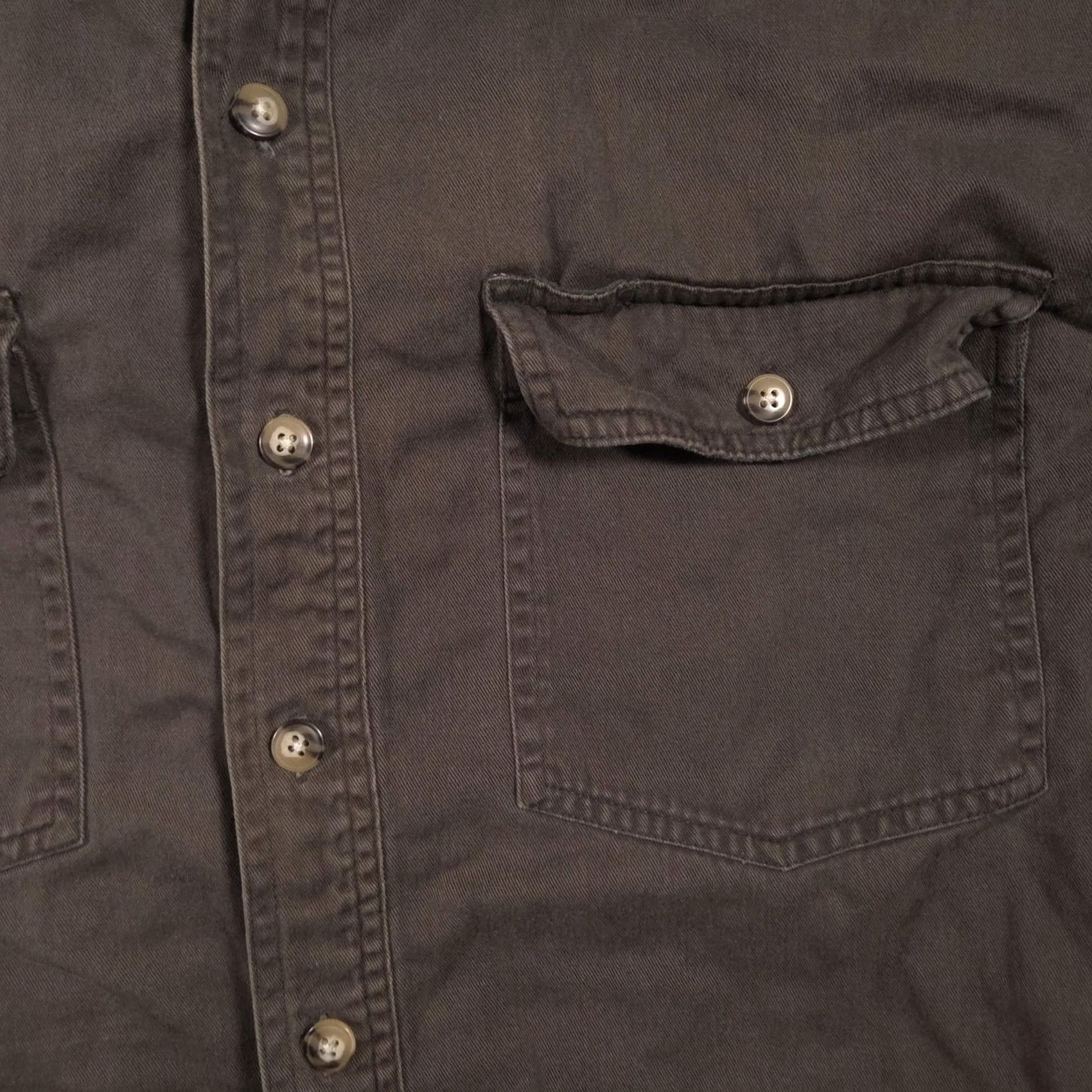Vintage Expeditions Shirt Mens Large Green Twill Flannel Lined Button Front Workwear Size US L / EU 52-54 / 3 - 4 Thumbnail