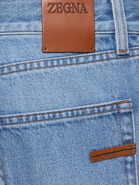 Z Zegna o1lsvrm0525 House 5-Pocket Cotton Jeans in Light Blue Size US 34 / EU 50 - 5 Thumbnail