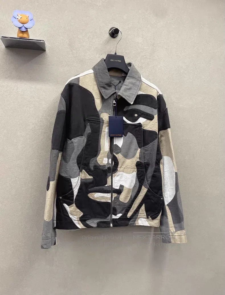 Louis Vuitton Louis Vuitton Geometric portrait collage denim jacket Size US S / EU 44-46 / 1 - 3 Thumbnail
