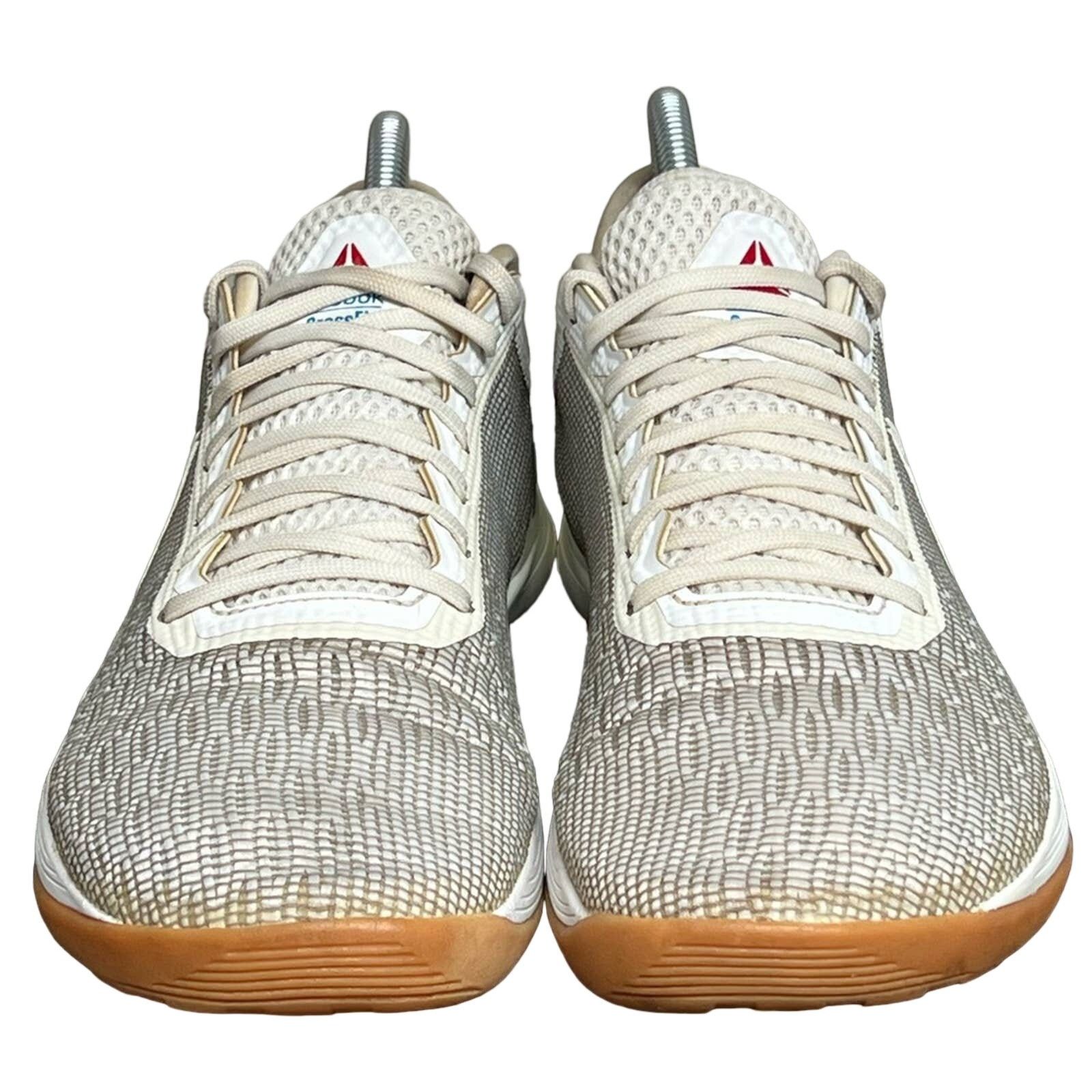 Reebok Reebok Womens Cross Fit Nano 8.0 White Beige Shoes SZ 8 NICE Size US 8 / IT 38 - 3 Thumbnail