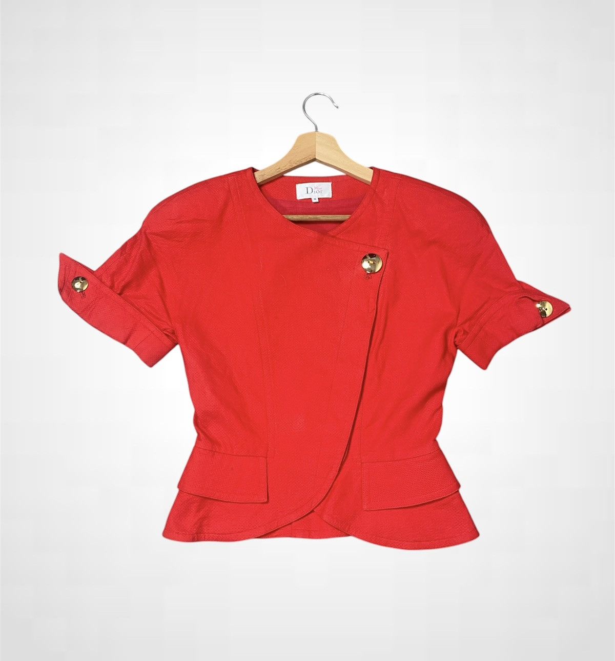 Christian Dior Monsieur Vintage Miss Dior Crop Top Jacket Size XS / US 0-2 / IT 36-38 - 3 Thumbnail