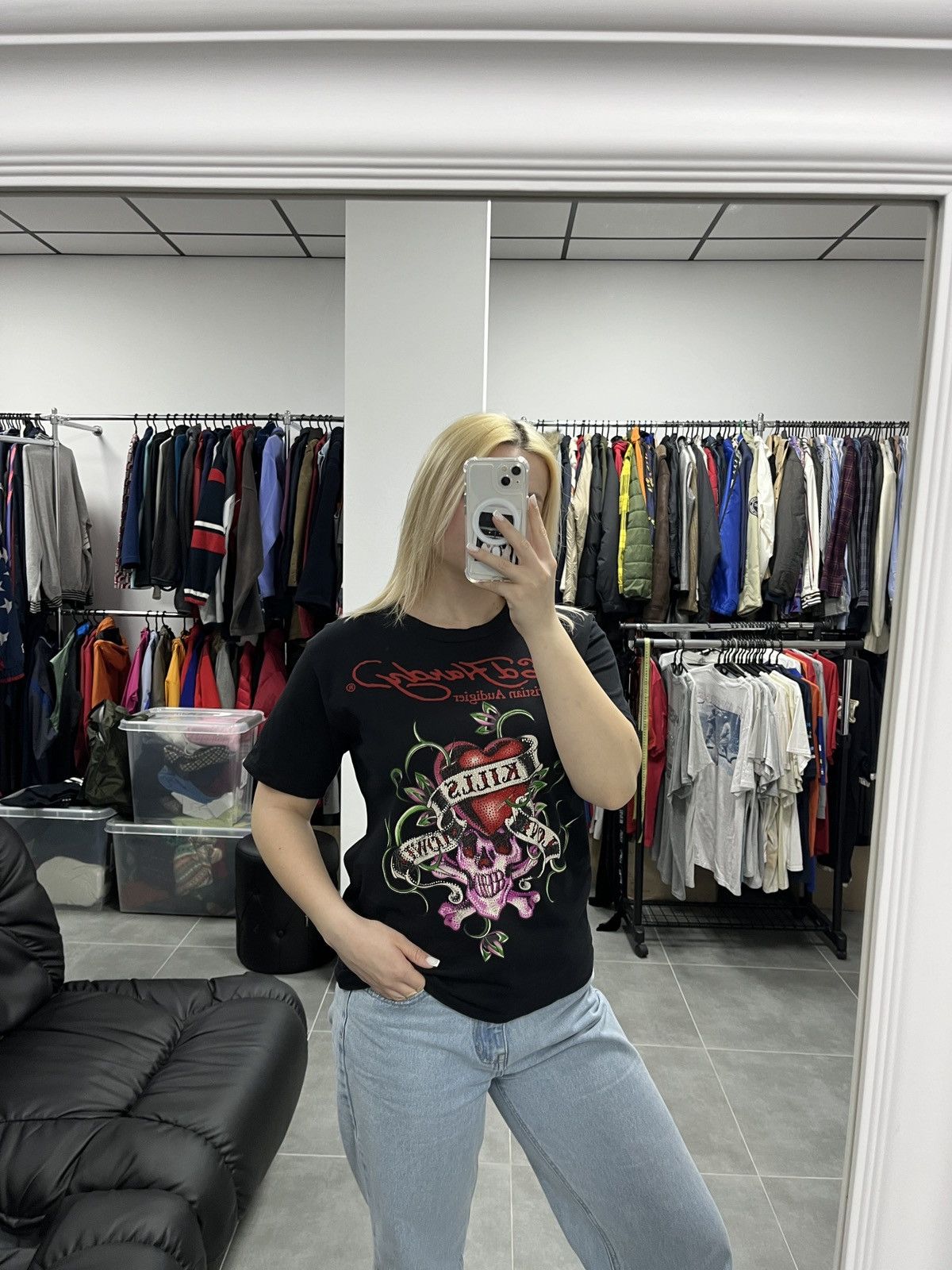 Christian Audigier × Ed Hardy Ed Hardy by Christian Audigier Women T-Shirt Size L Size L / US 10 / IT 46 - 2 Thumbnail