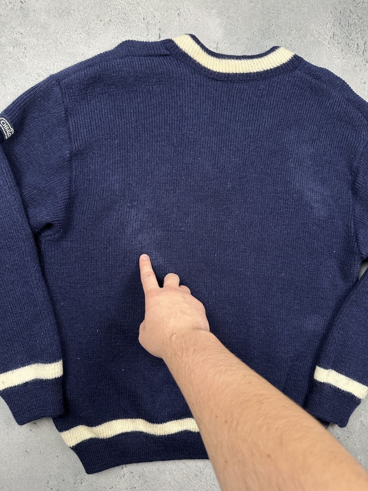 Dale Of Norway Vintage Dale of Norway Chawo Wool Sweater V-Neck Navy 80s Size US M / EU 48-50 / 2 - 6 Thumbnail